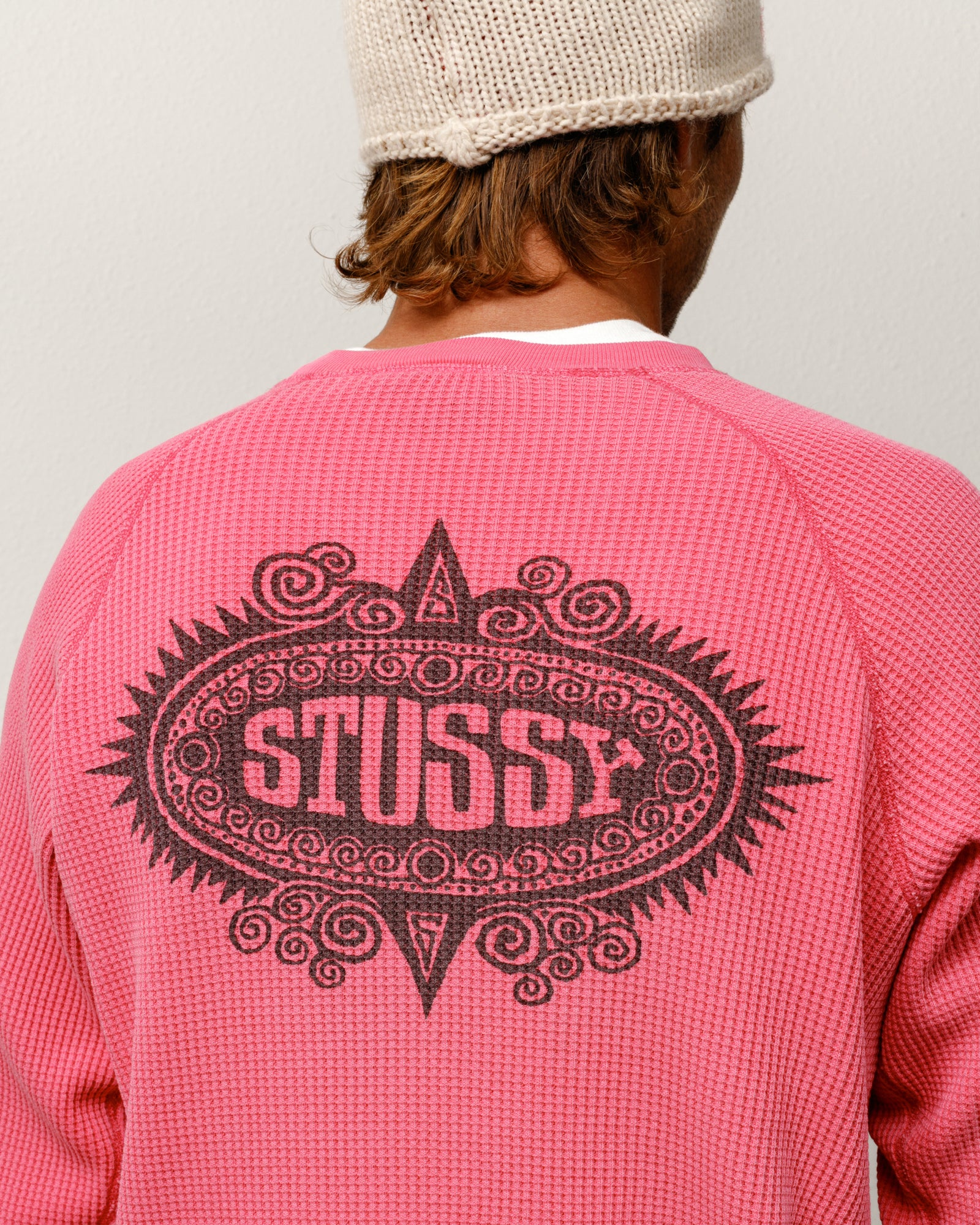 C*o様 STUSSY ピンクロゴニットセーター　M ☆送料・関税込☆Stussy☆Stussy Stock Sweater PINK☆ニット (STUSSY
