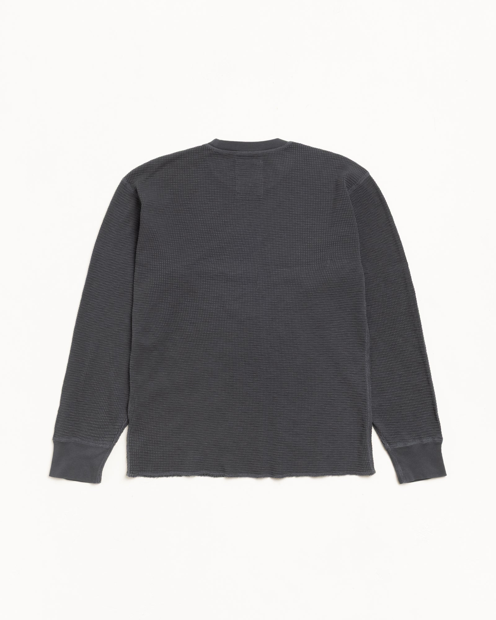 Pigment Dyed LS Thermal – Faded Black | Tops & Knits | Stüssy Canada