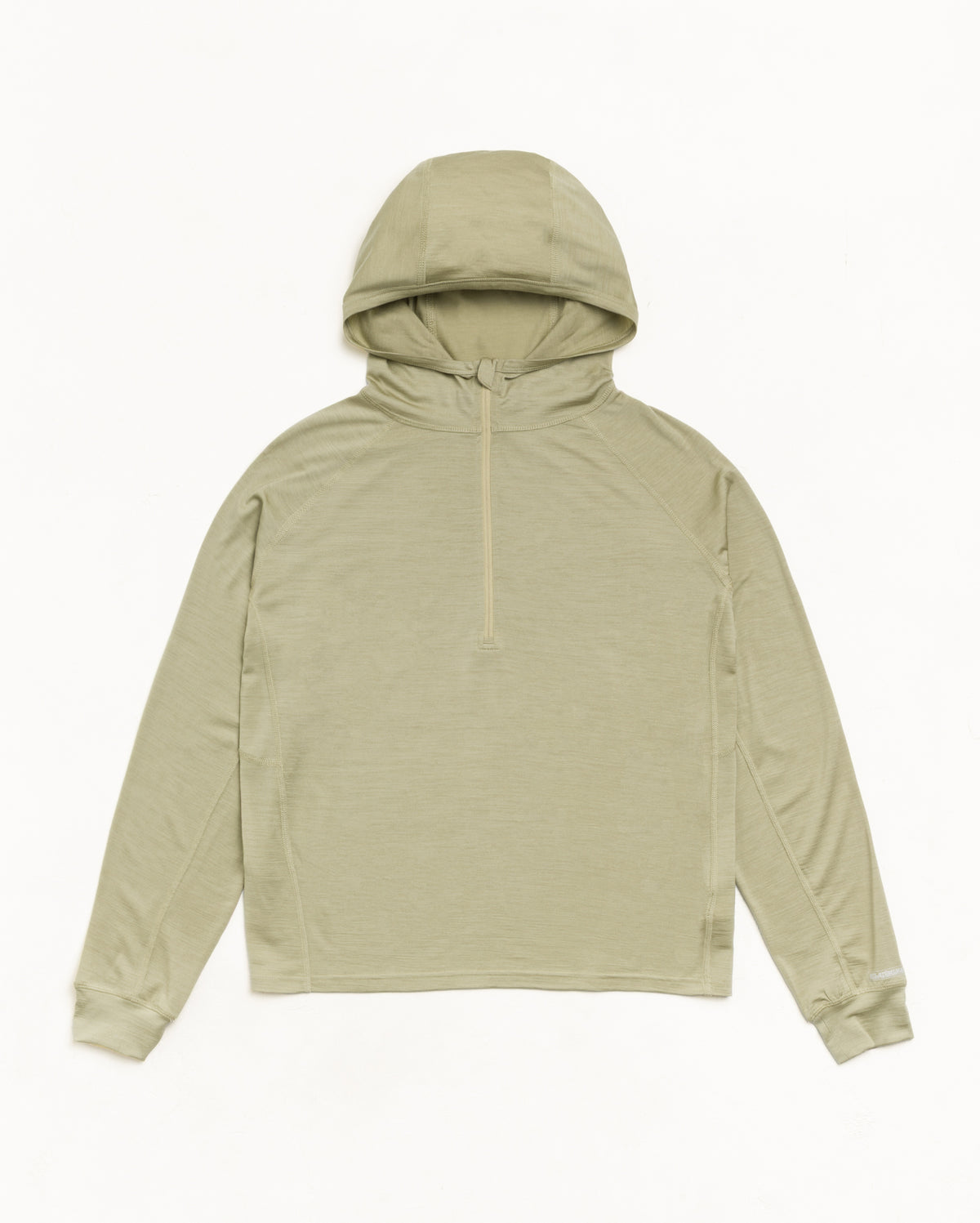 Utility Zip Hood Unisex Long Sleeve In Khaki