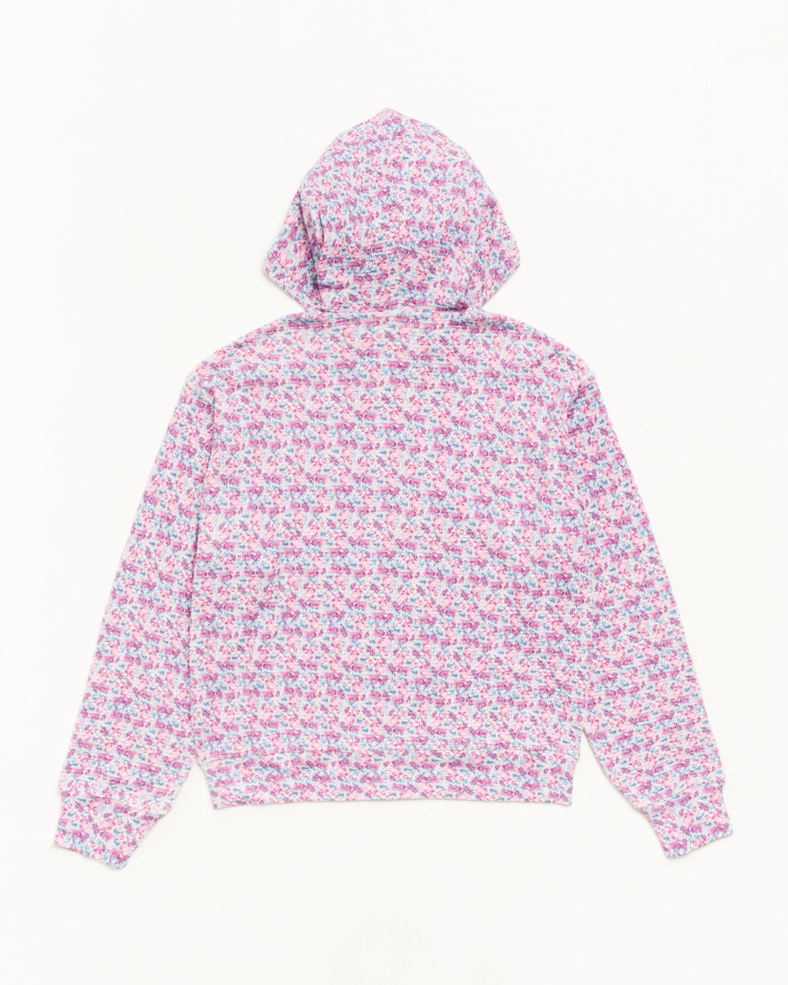 Light Weight Thermal Hood Unisex Long Sleeve In Floral