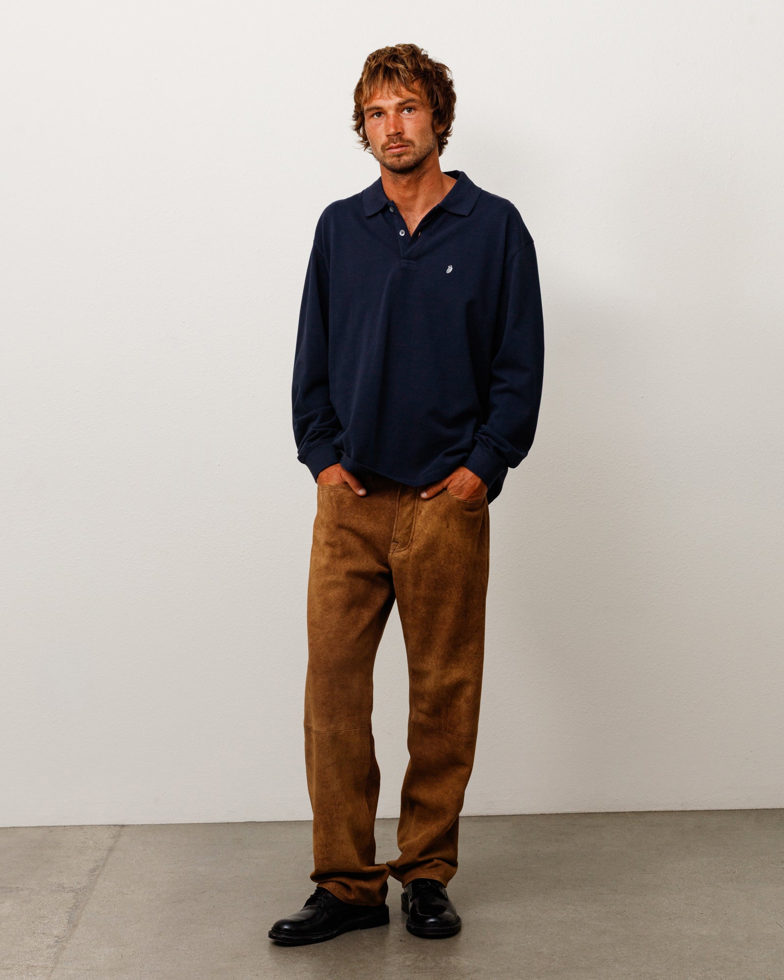 Ls Classic Pique Polo Unisex Short Sleeve In Navy