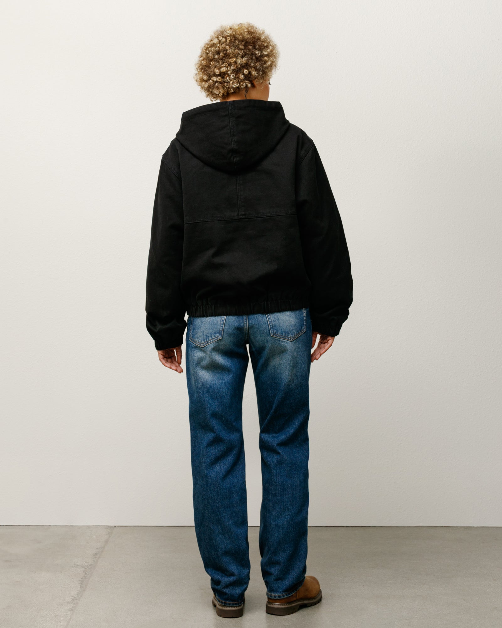 Work Jacket Insulated Canvas Mens Long Sleeve In Black