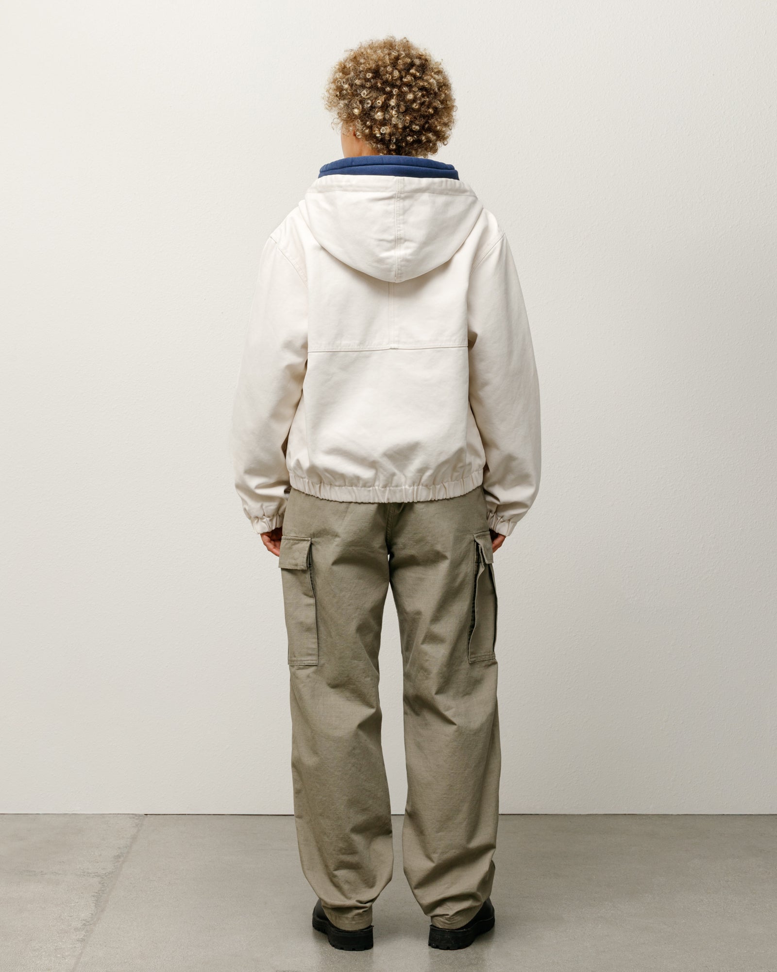 Work Jacket Insulated Canvas Mens Long Sleeve In Bone