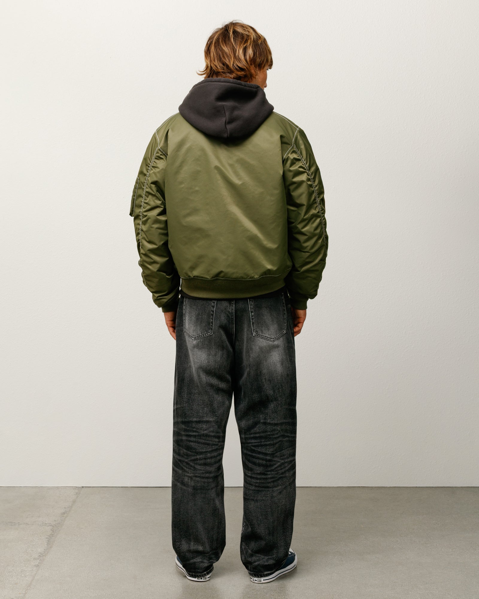 Built Reversible Bomber Jacket – Olive | Outerwear | Stüssy Canada