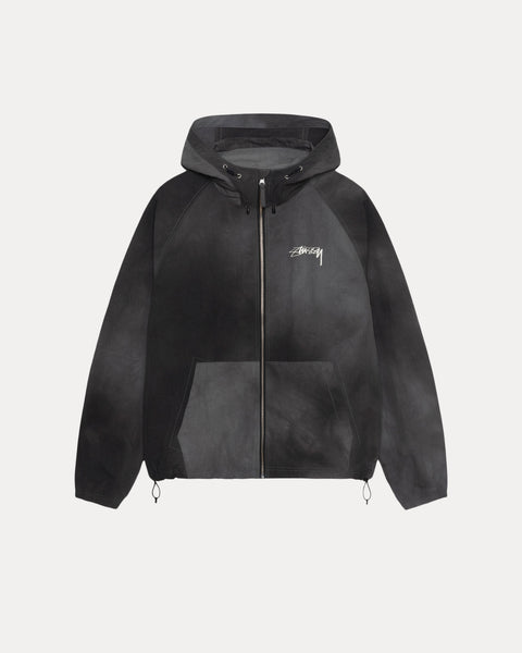 Beach Shell Wave Dye Mens Long Sleeve In Black