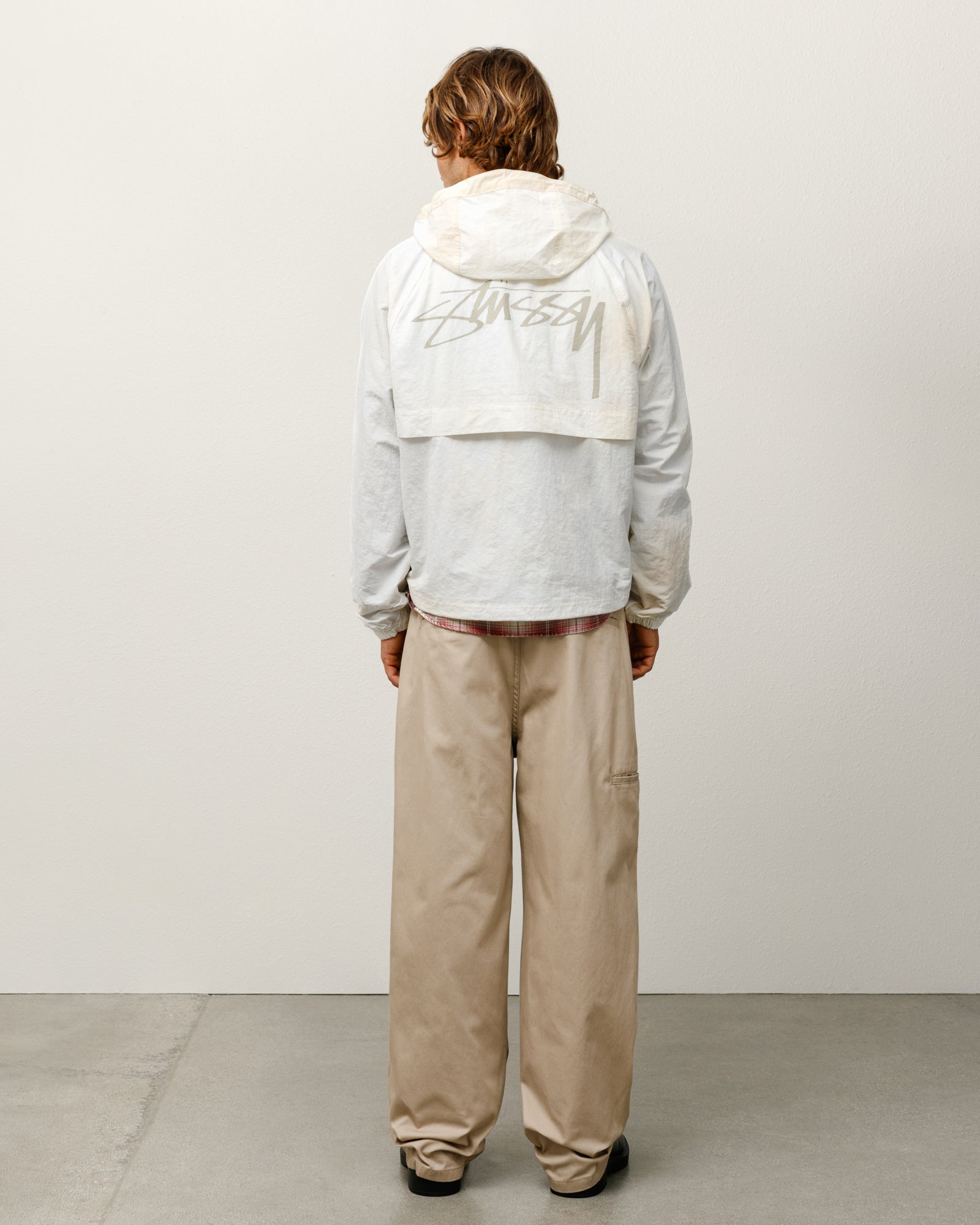 Beach Shell Wave Dye Mens Long Sleeve In Bone