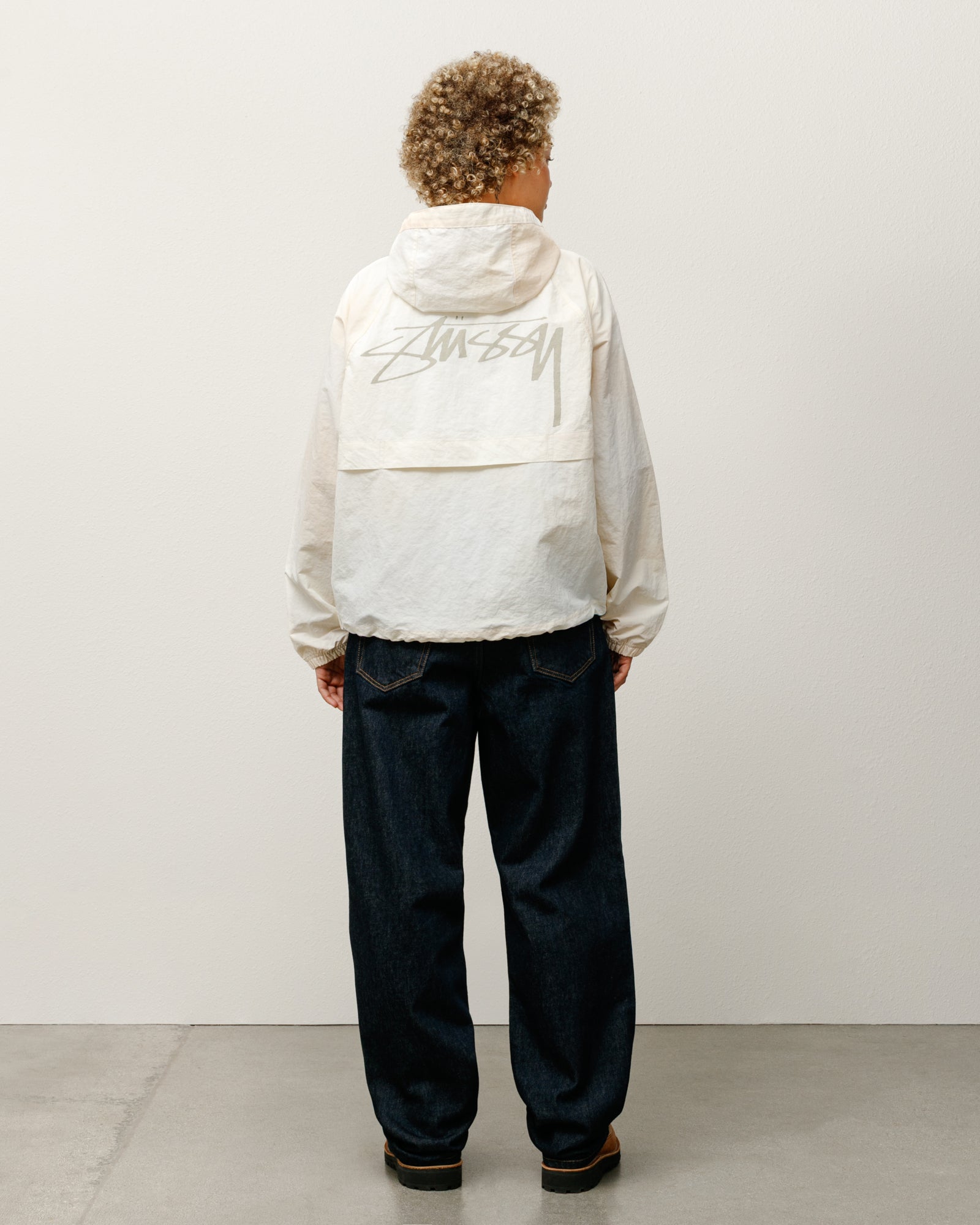 Beach Shell Wave Dye Mens Long Sleeve In Bone