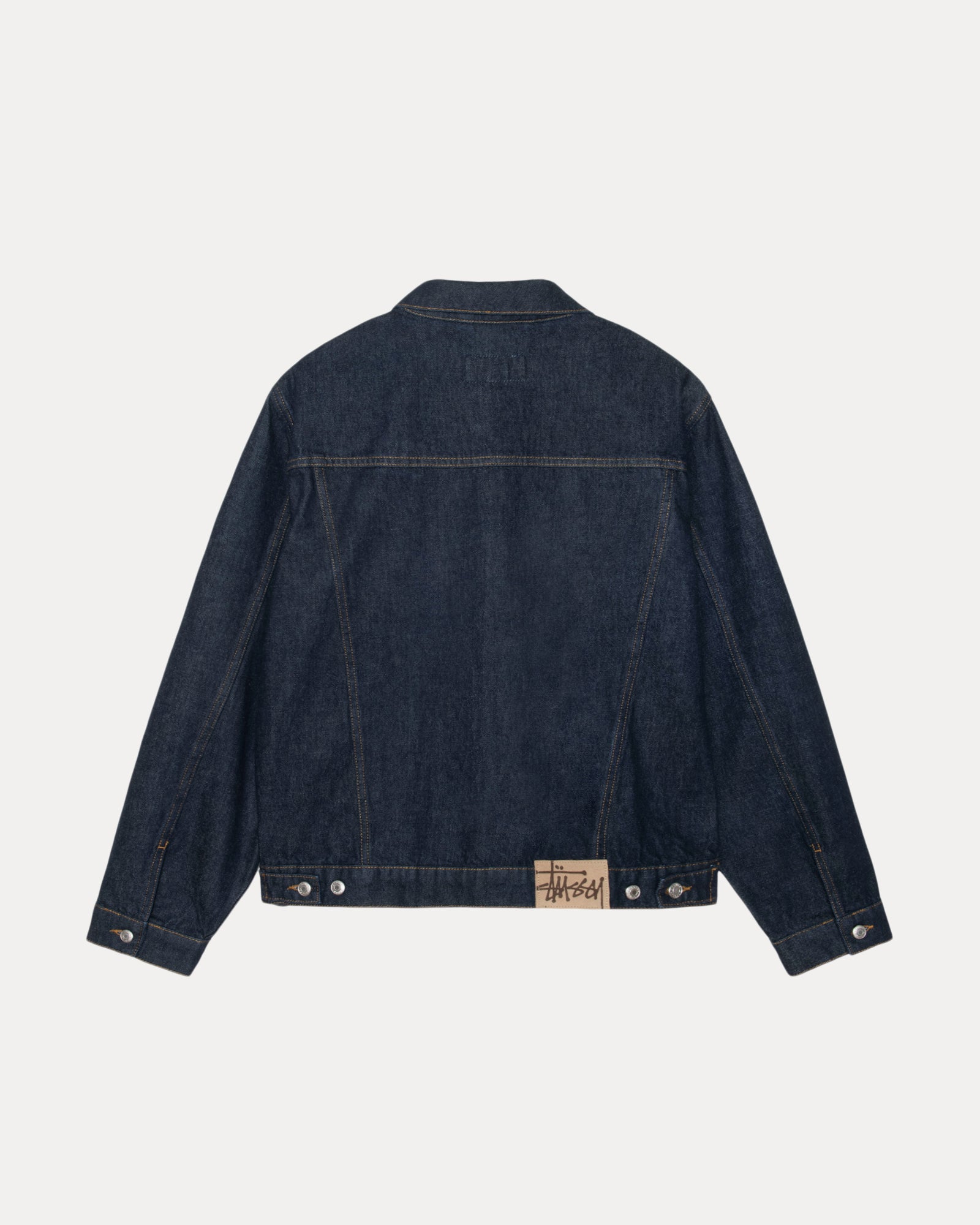 Trucker Denim Mens Long Sleeve In Rinsed Indigo
