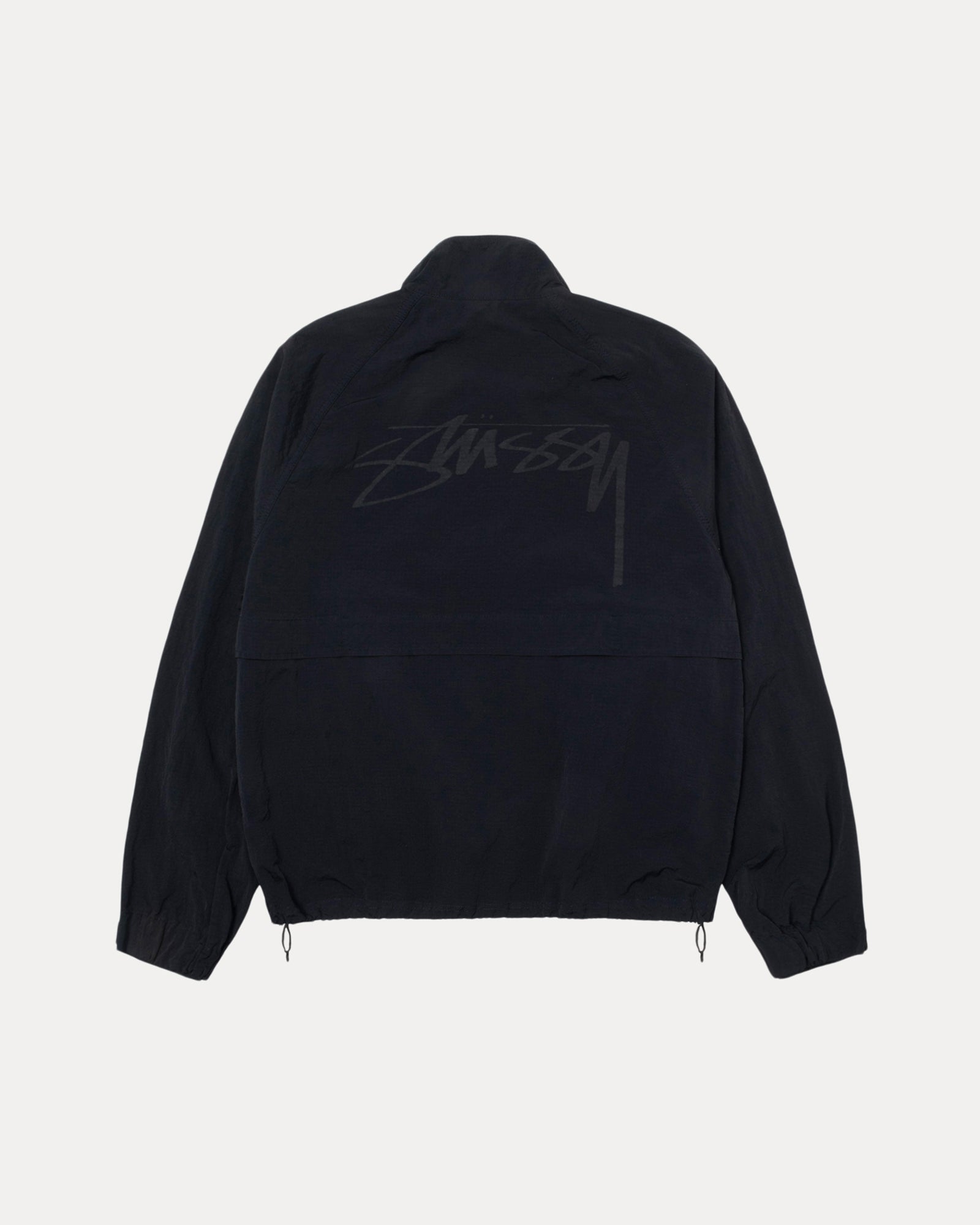 Warm Up Jacket Mens Long Sleeve Outerwear in Black