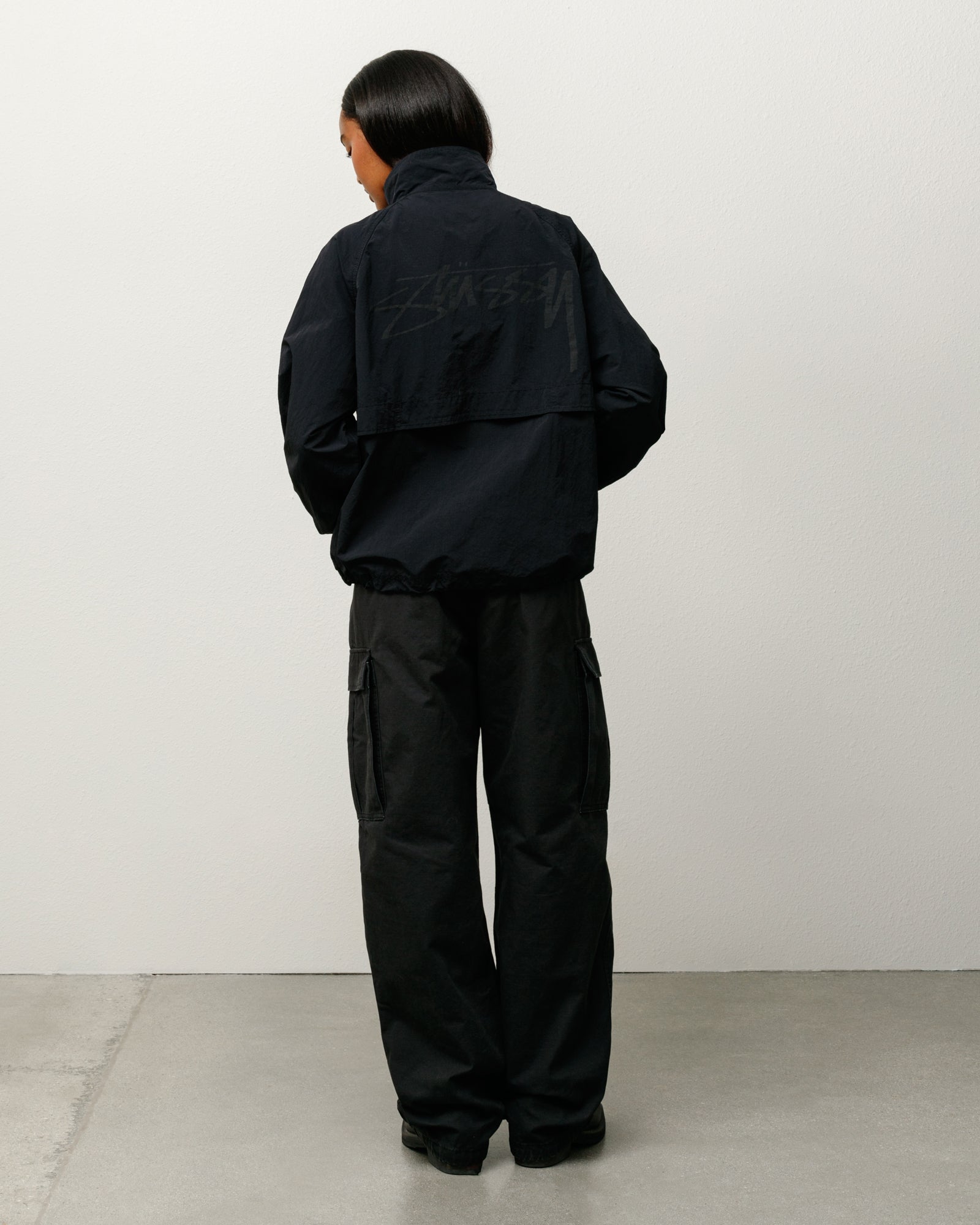 Warm Up Jacket Mens Long Sleeve In Black