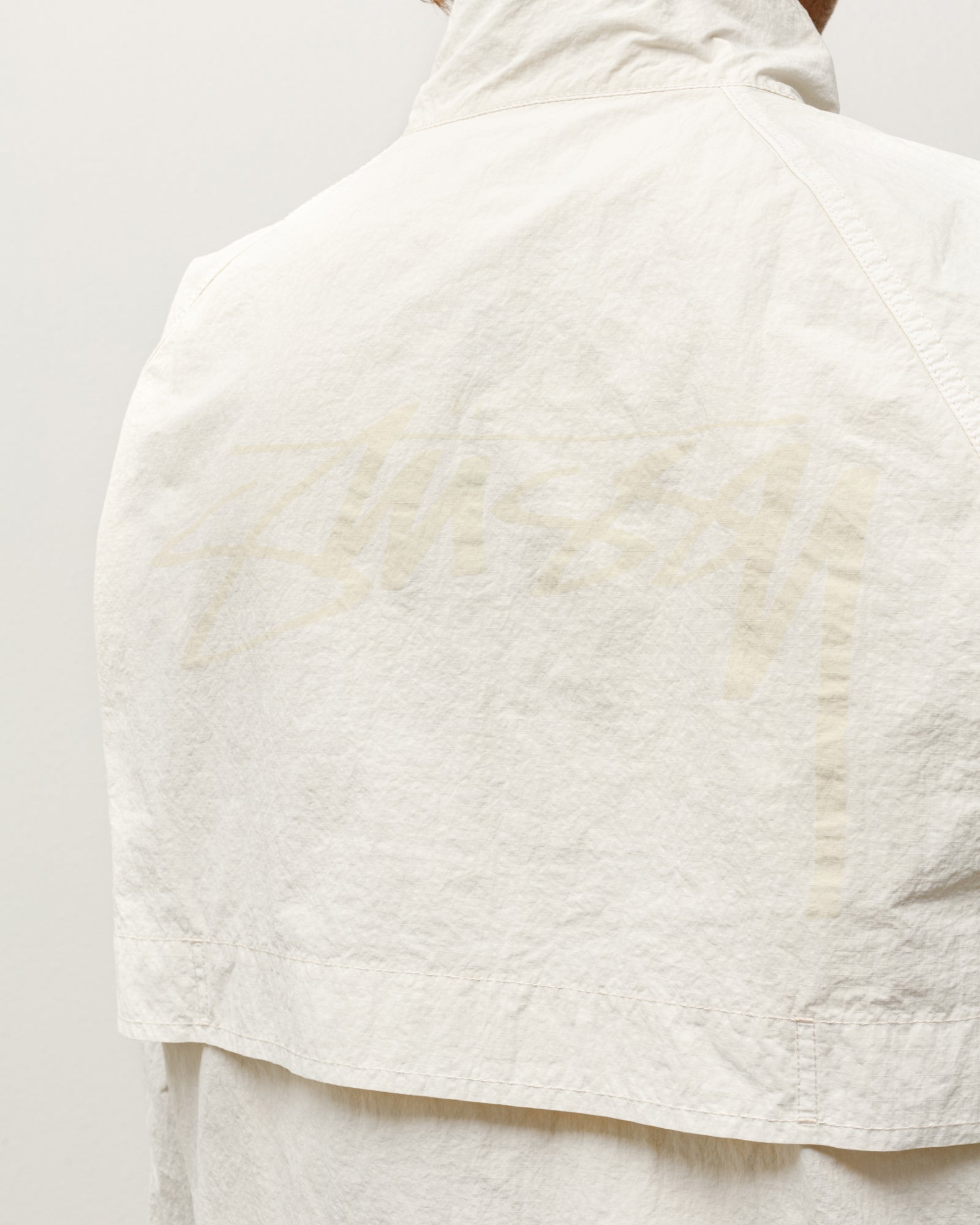 Warm Up Jacket Mens Long Sleeve In Bone