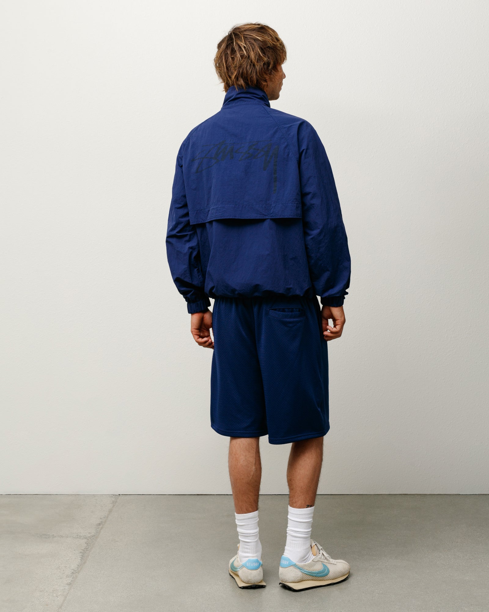 Warm Up Jacket Mens Long Sleeve In Navy