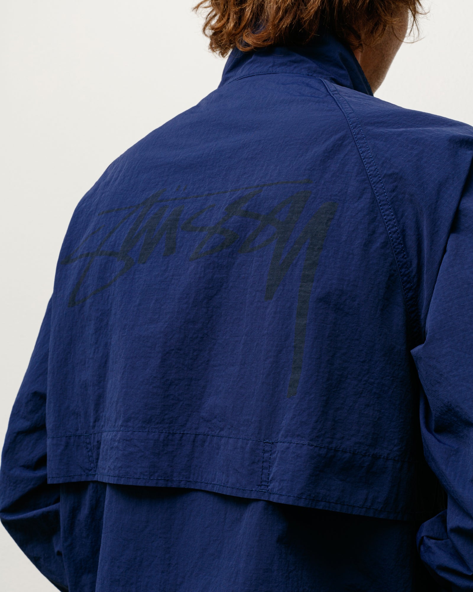Warm Up Jacket Mens Long Sleeve In Navy