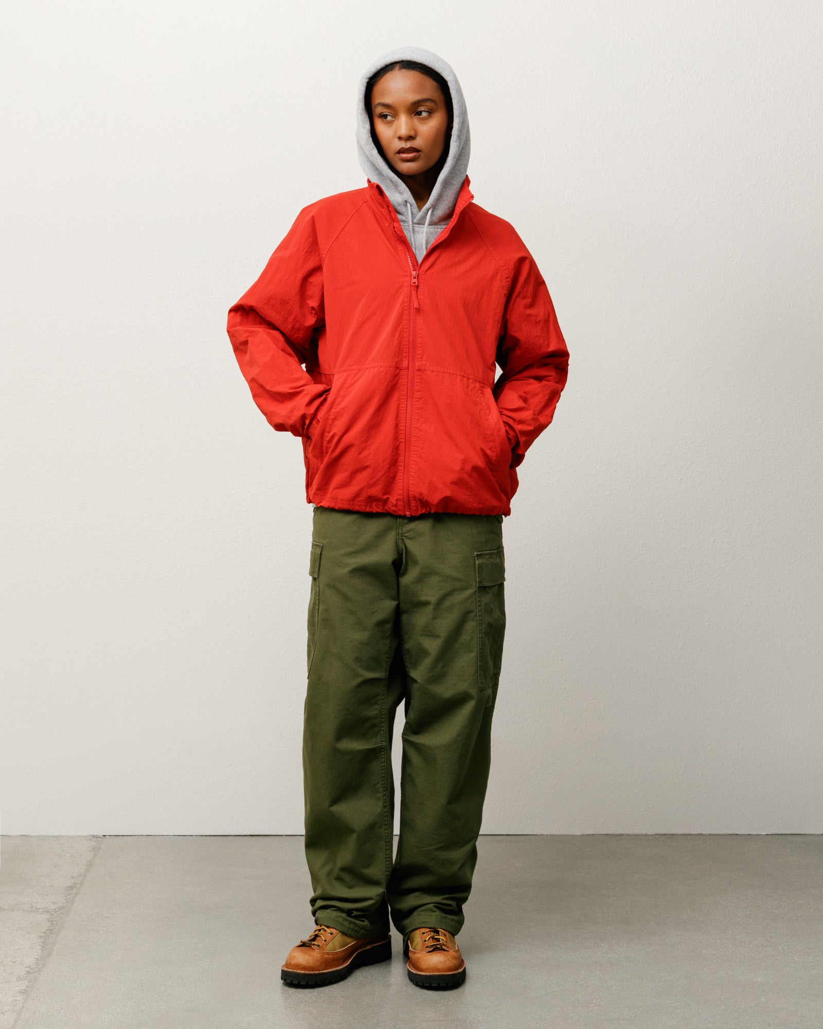 Warm Up Jacket – Red | Outerwear | Stüssy Canada