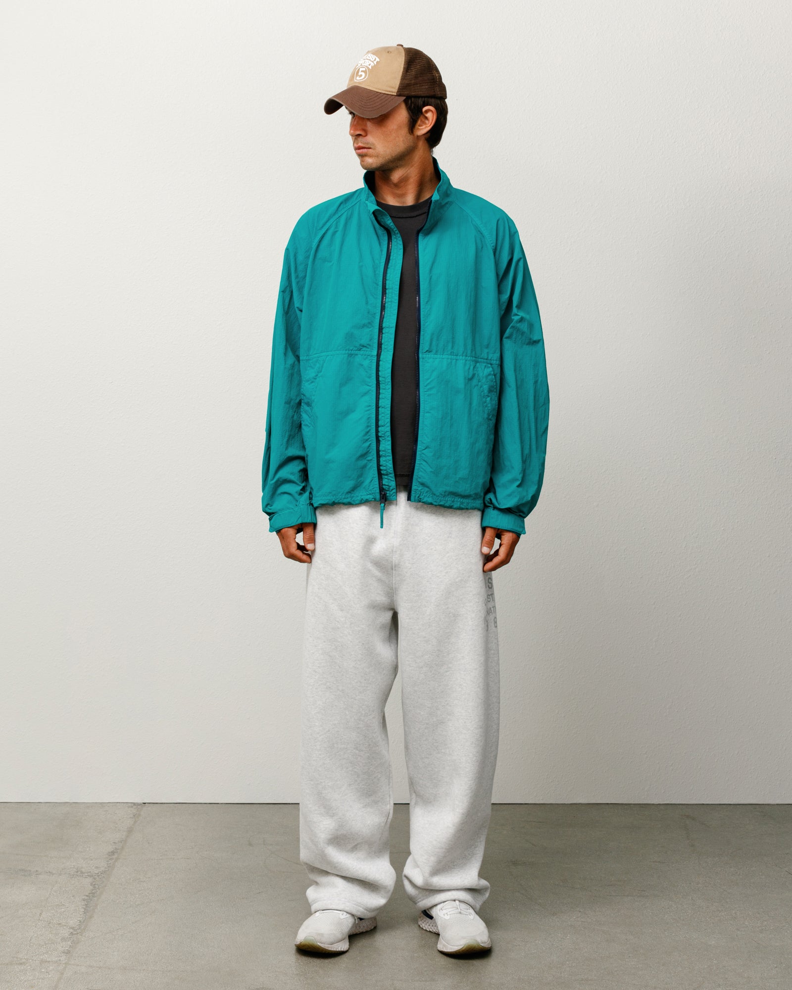 Warm Up Jacket Mens Long Sleeve In Teal