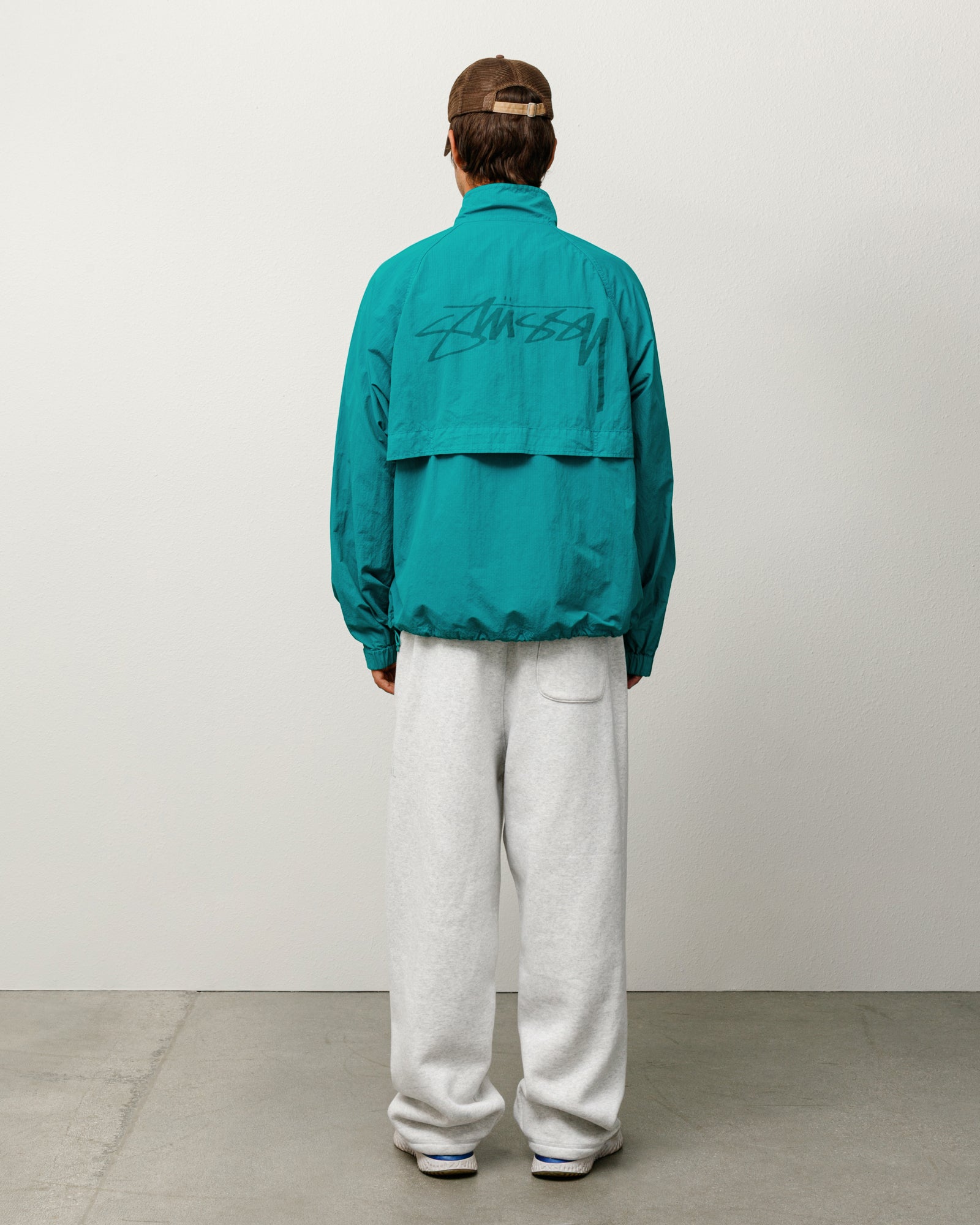 Warm Up Jacket Mens Long Sleeve In Teal