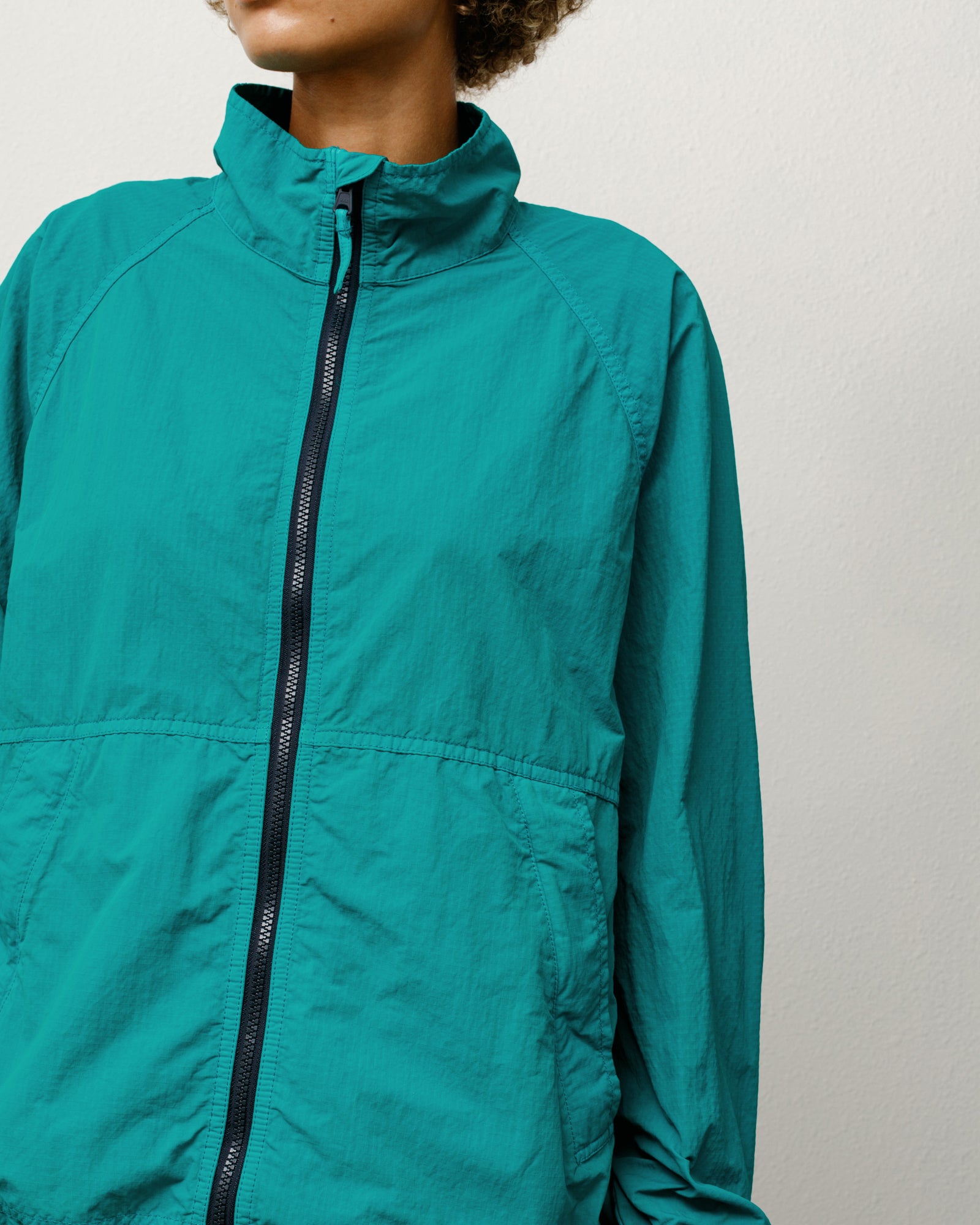 Warm Up Jacket Mens Long Sleeve In Teal