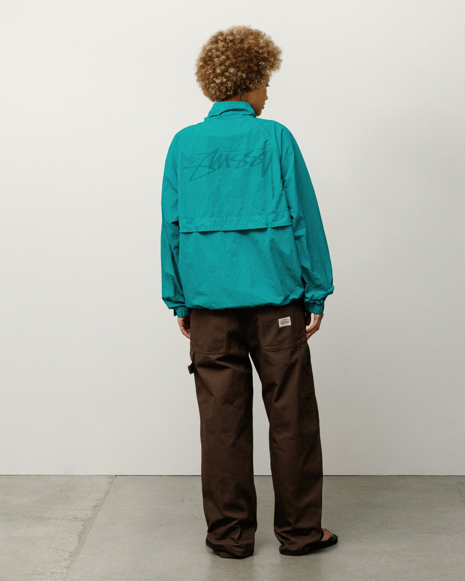 Warm Up Jacket Mens Long Sleeve In Teal