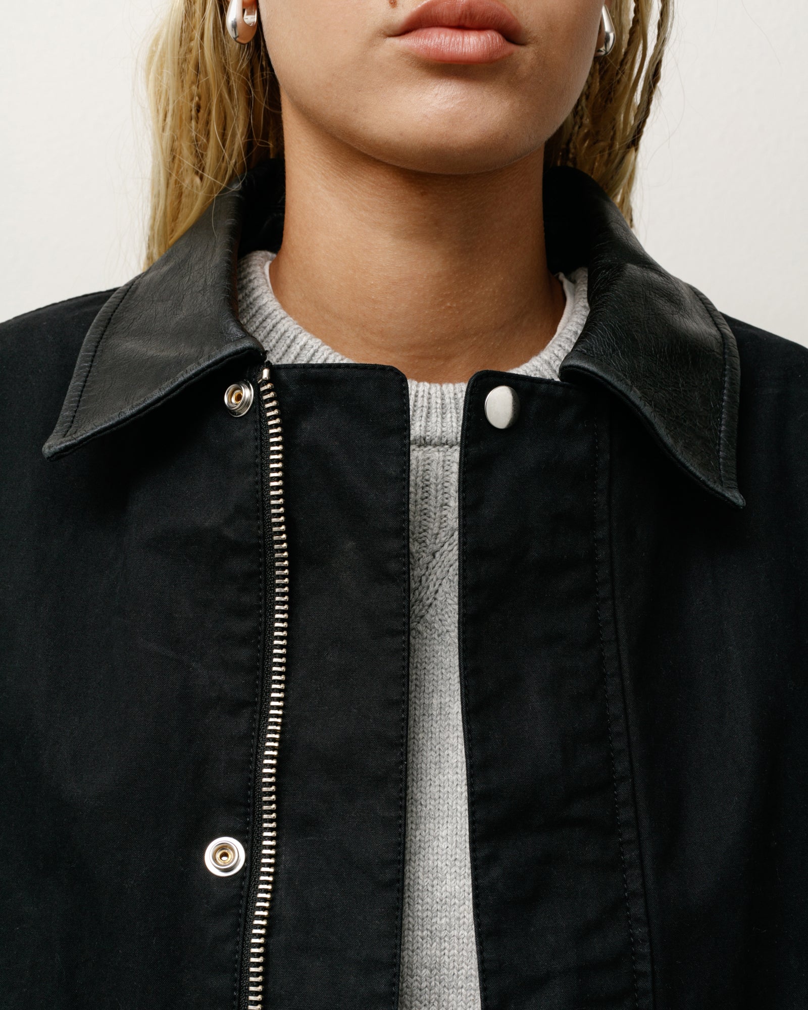 Duster Mens Long Sleeve In Black