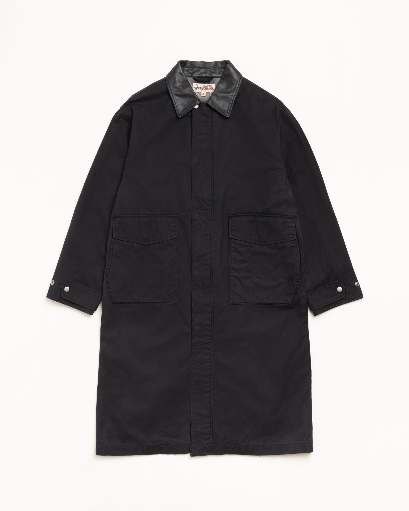Duster Coat – Black | Outerwear | Stüssy Canada