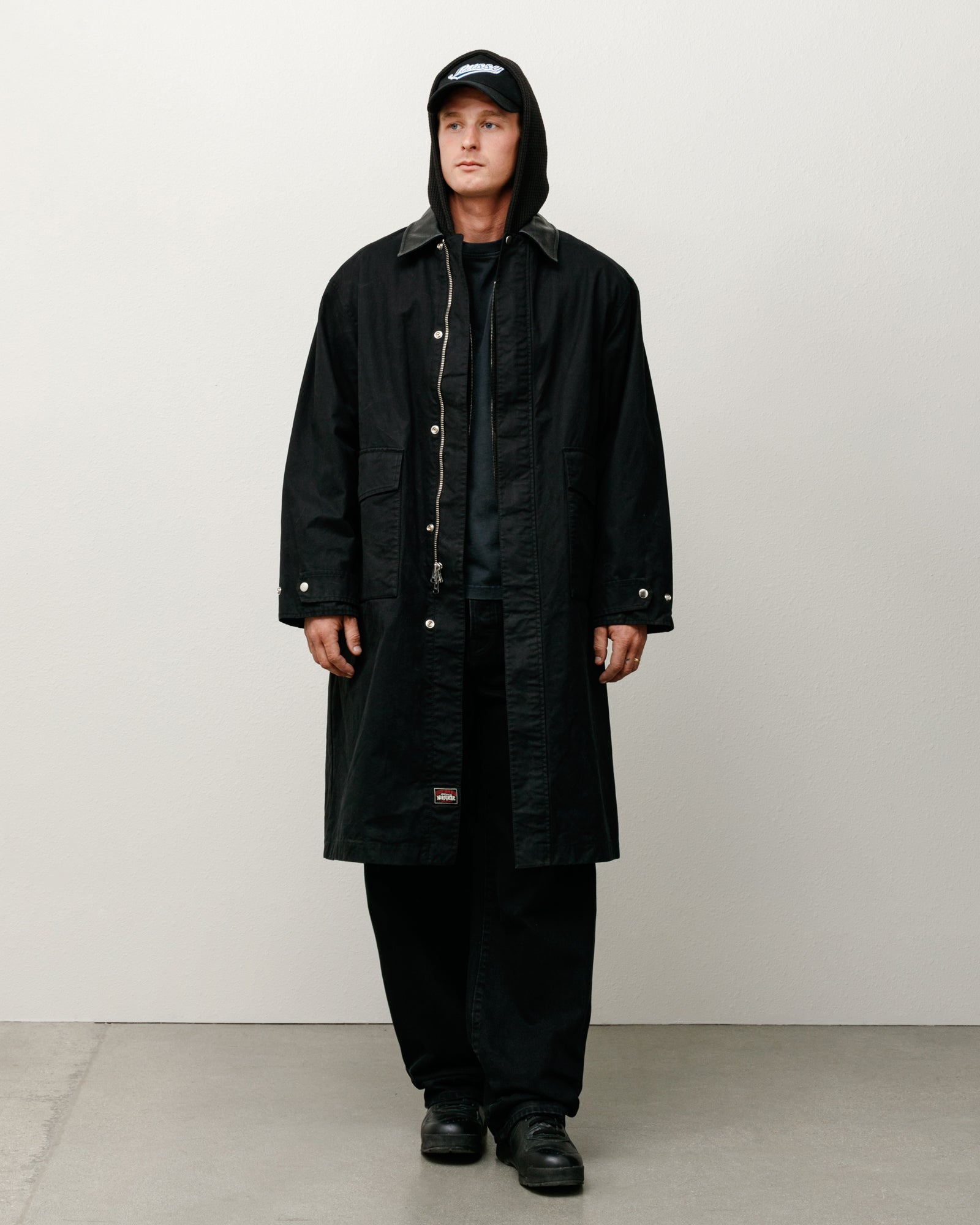 Duster Mens Long Sleeve In Black