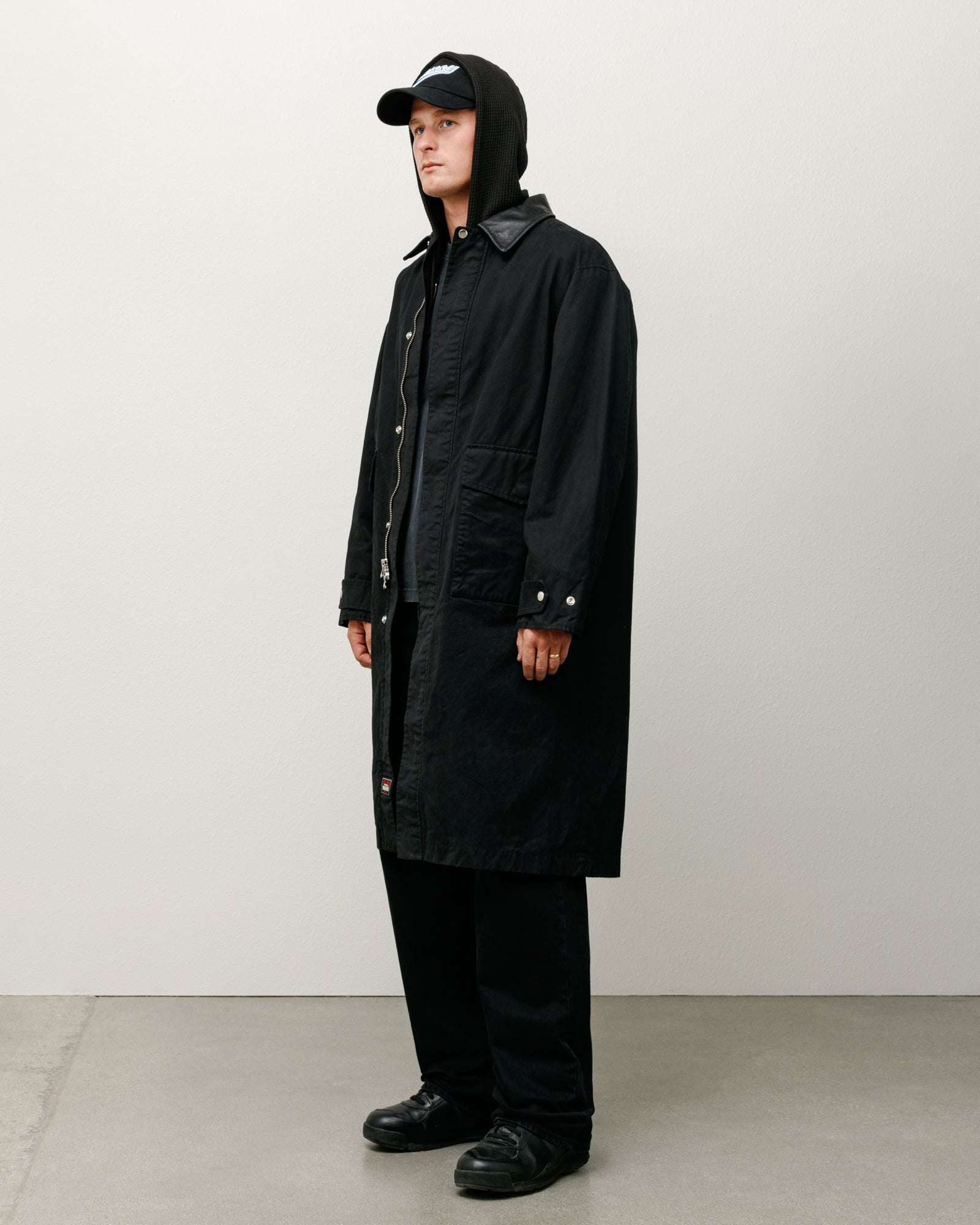 Duster Coat – Black | Outerwear | Stüssy Canada