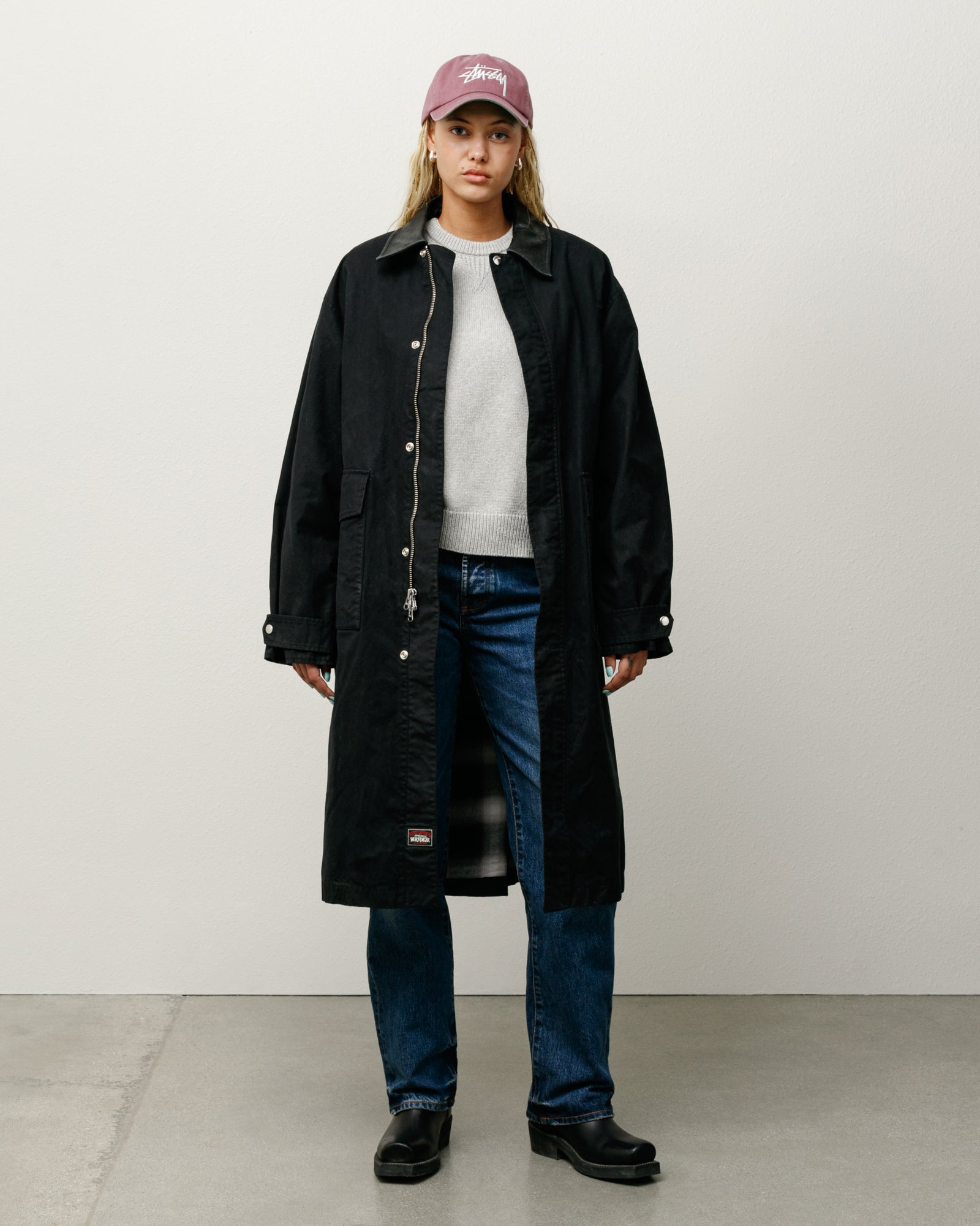 Duster Coat – Black | Outerwear | Stüssy Canada