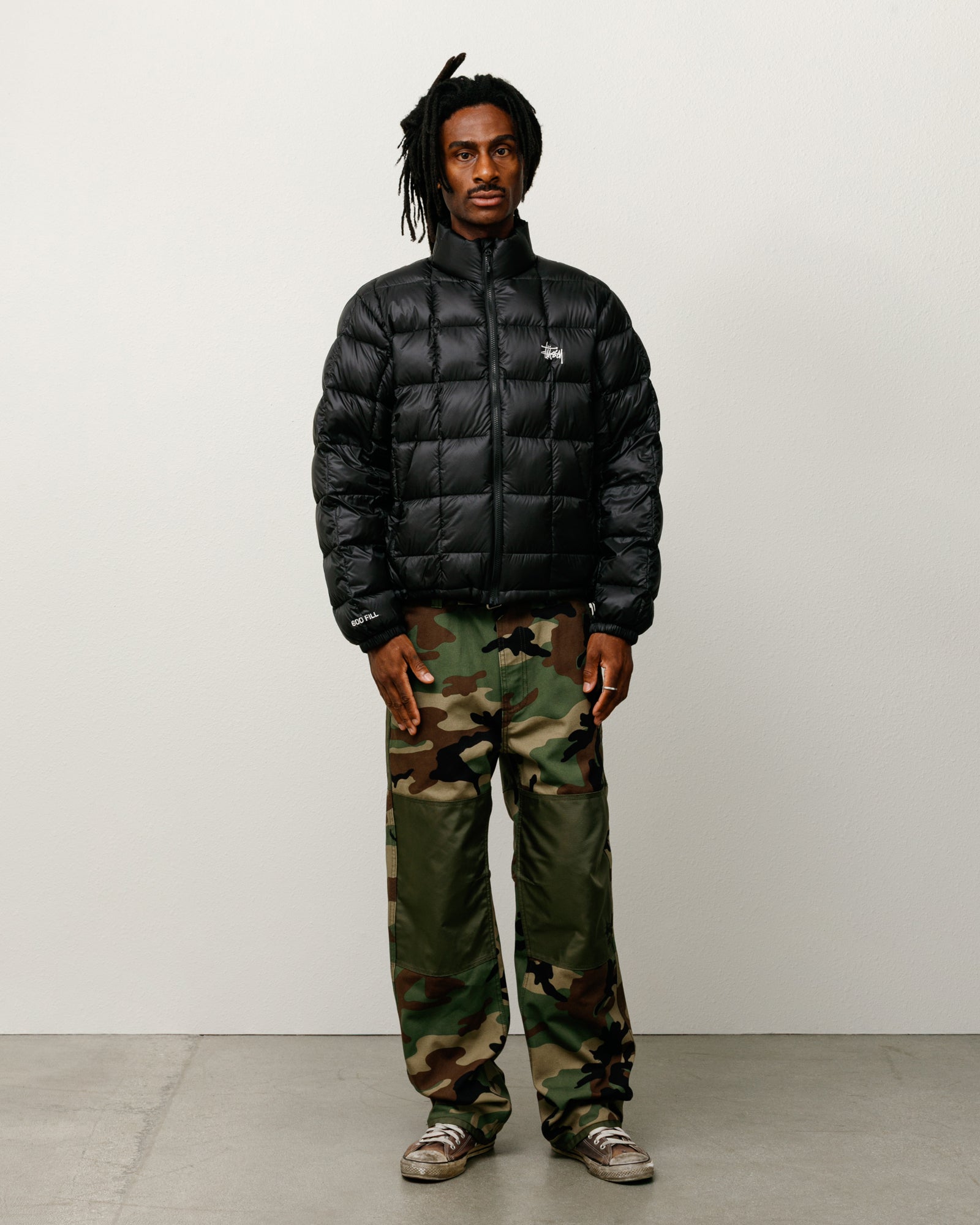 Midweight Puffer Mens Long Sleeve In Black