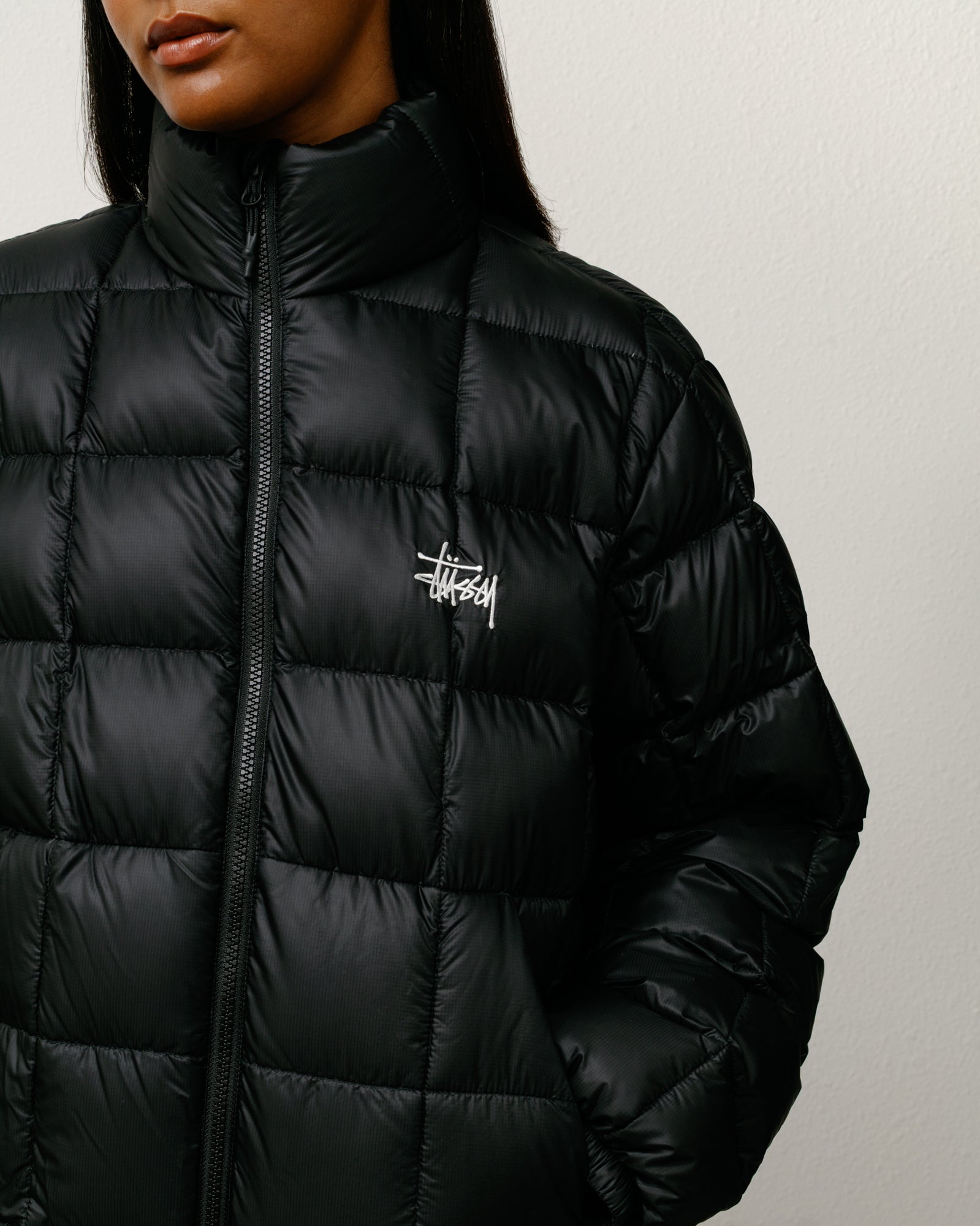 Midweight Puffer Mens Long Sleeve In Black
