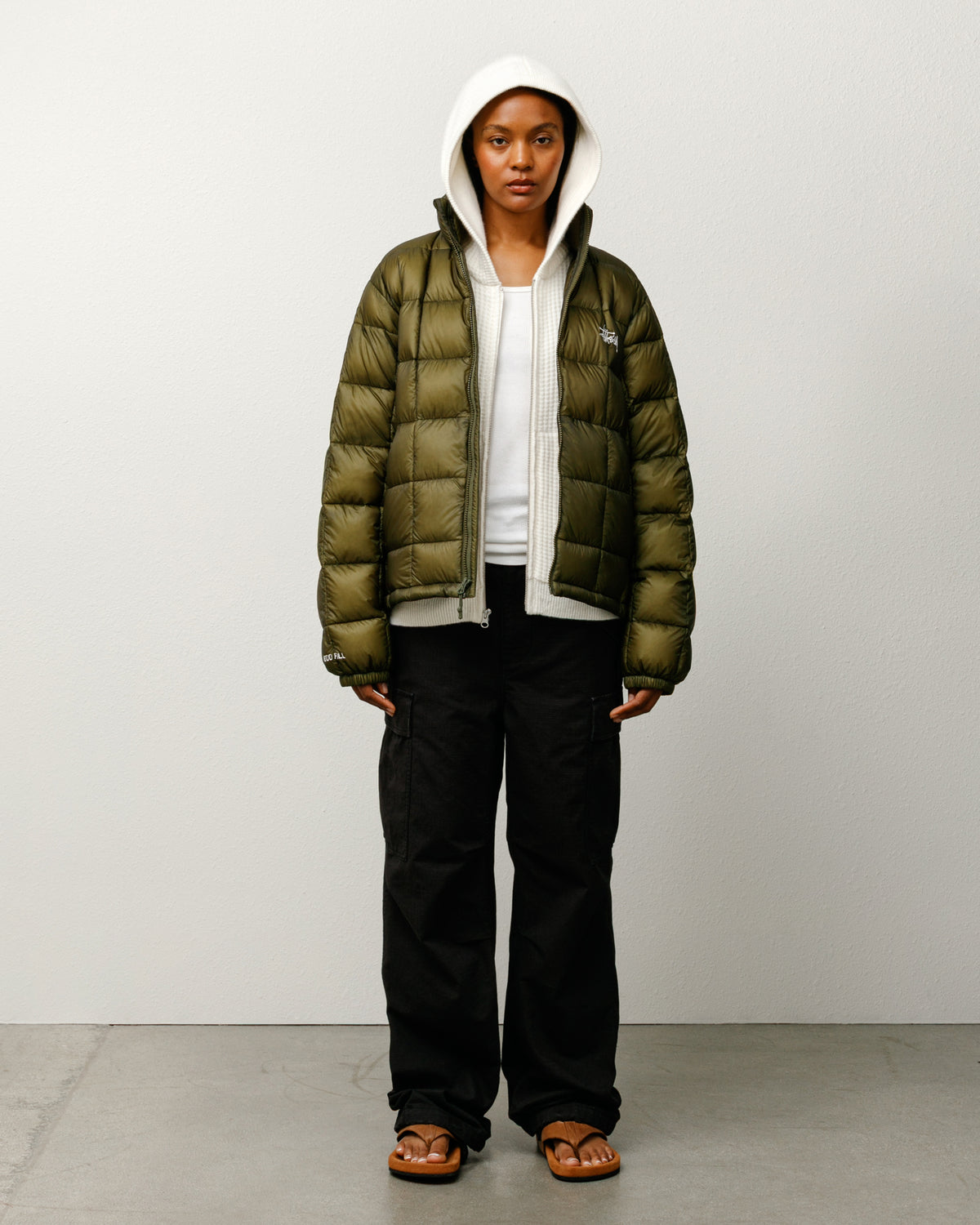 Midweight Puffer – Olive | Outerwear | Stüssy Canada