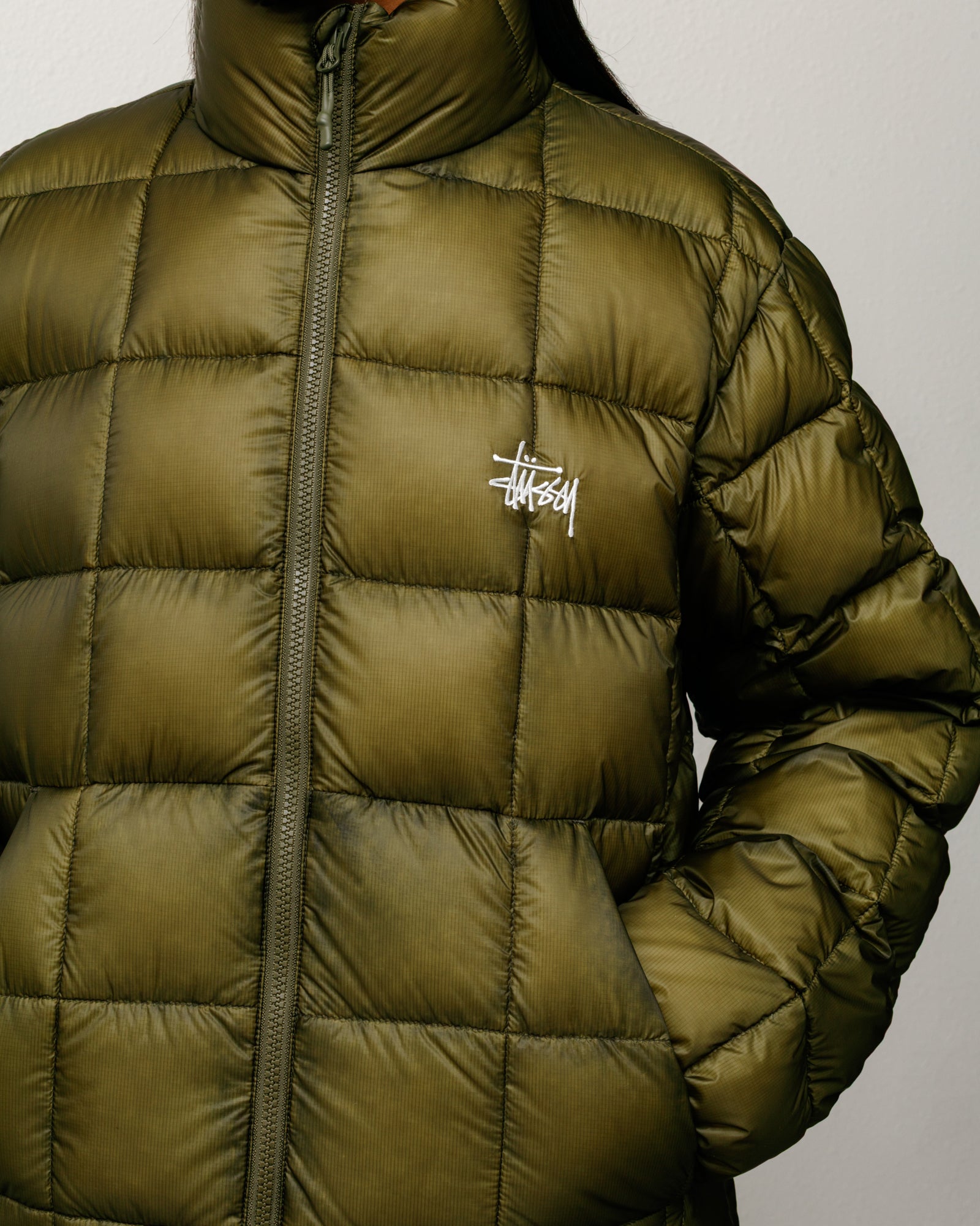 Midweight Puffer – Olive | Outerwear | Stüssy Canada