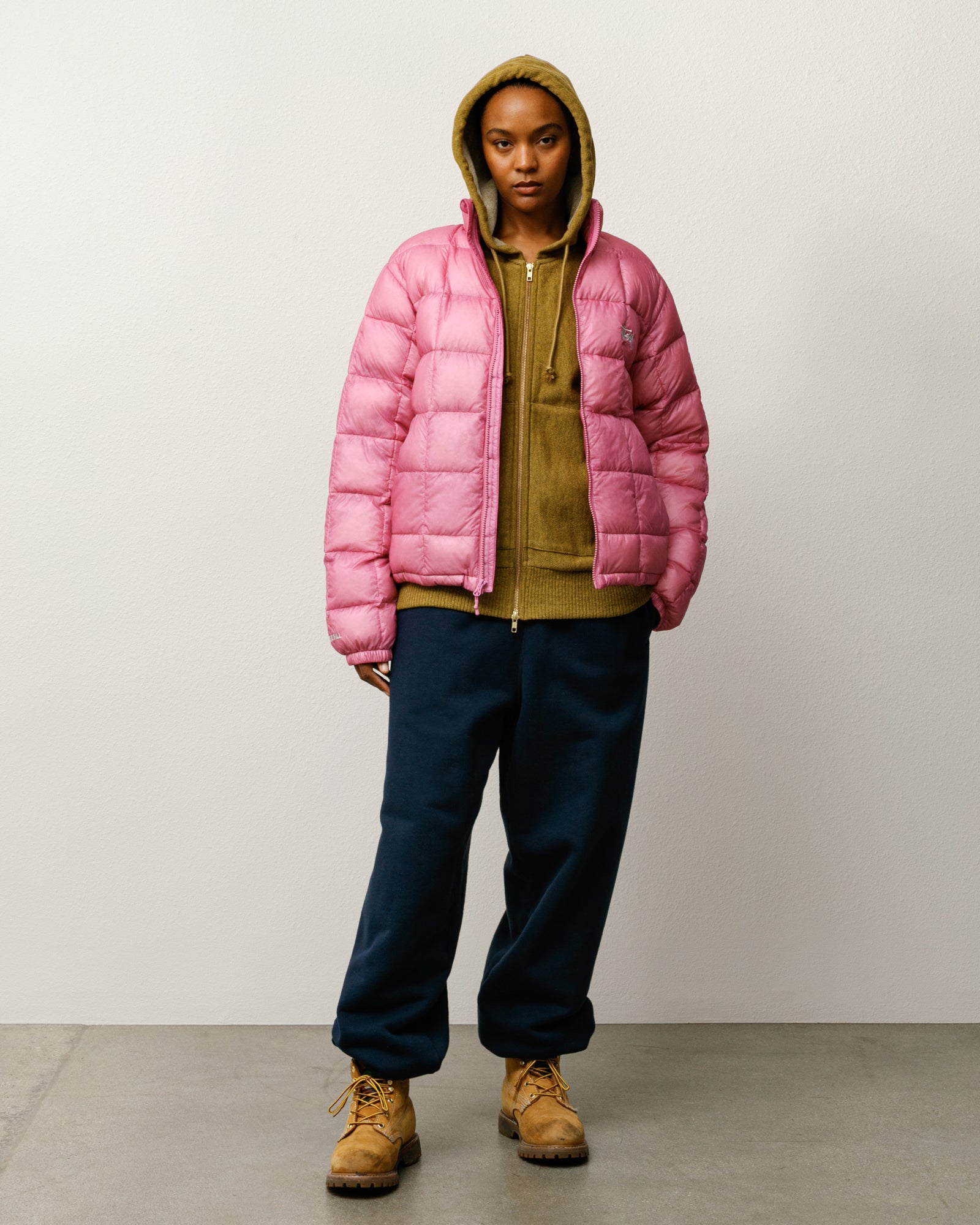 Midweight Puffer Mens Long Sleeve In Pink