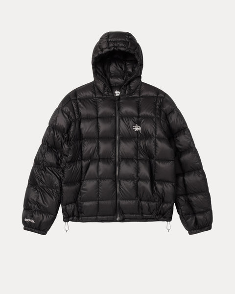 Midweight Hooded Puffer Mens Long Sleeve In Black