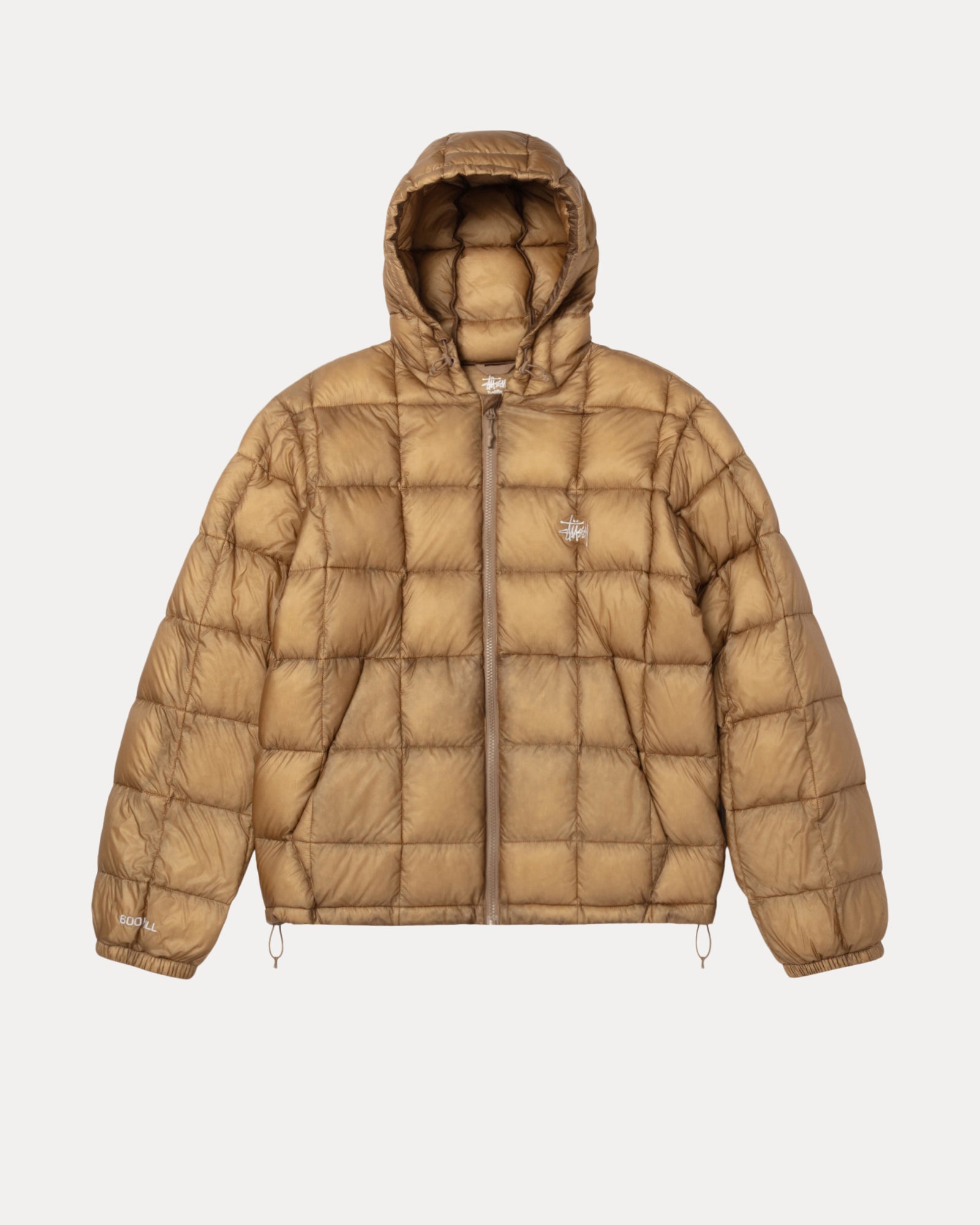 Midweight Hooded Puffer Mens Long Sleeve In Khaki