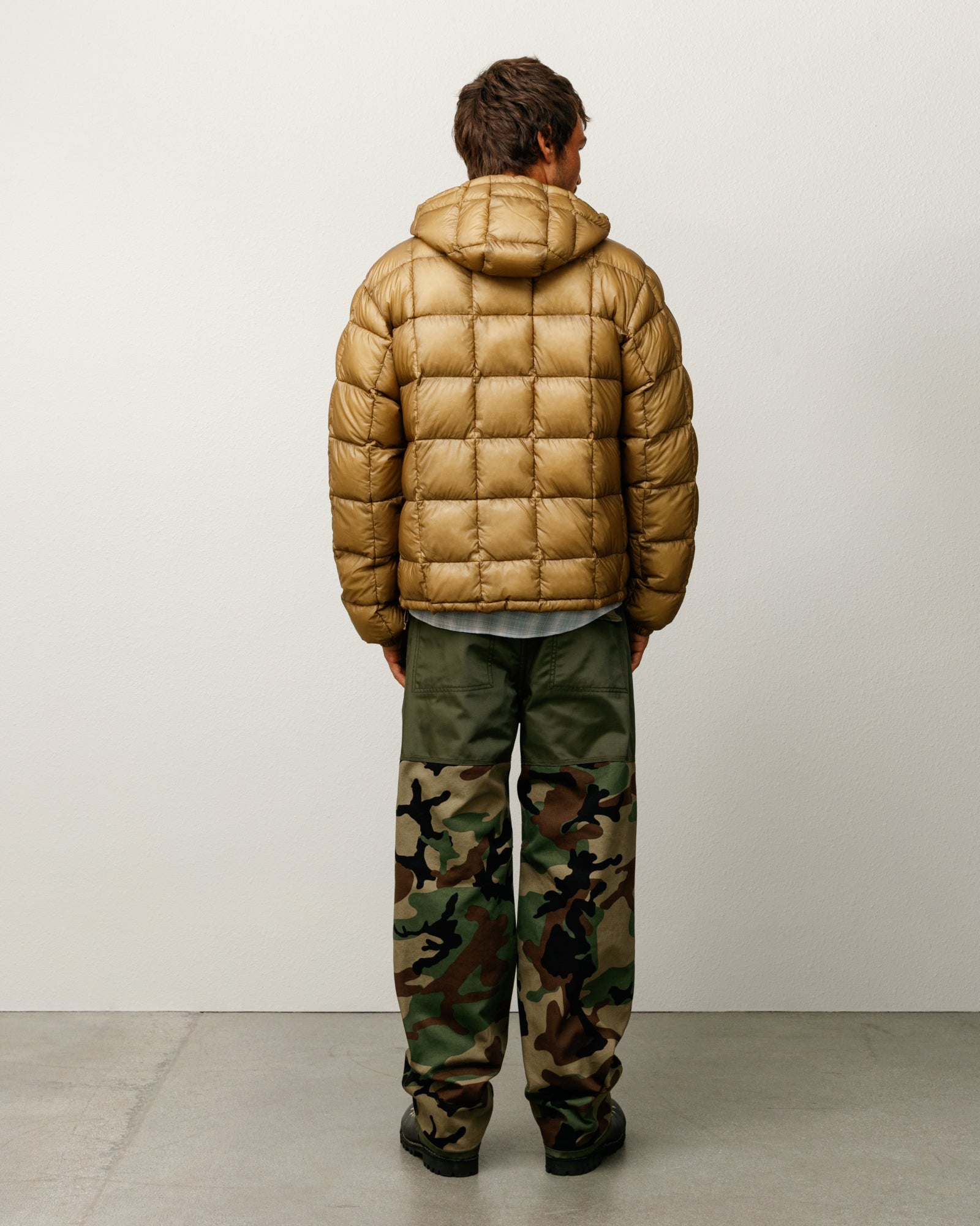Midweight Hooded Puffer – Khaki | Outerwear | Stüssy Canada