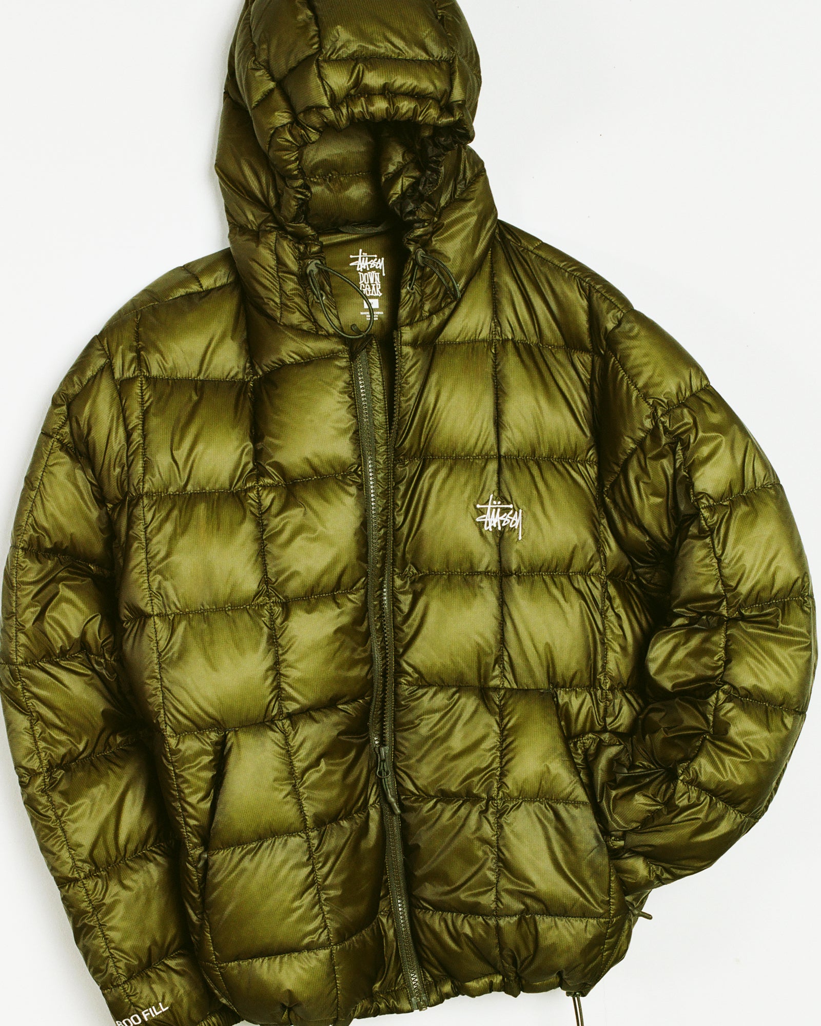 Midweight Hooded Puffer - Olive | Outerwear | Stüssy Canada