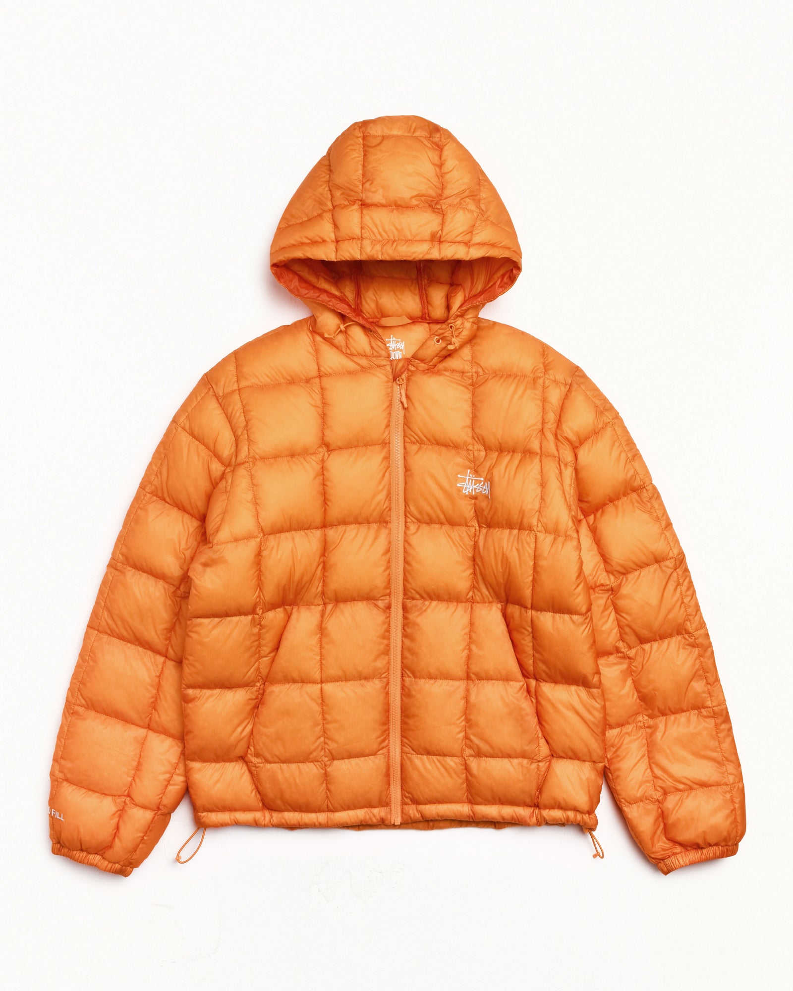 Midweight Hooded Puffer - Orange | Outerwear | Stüssy Canada