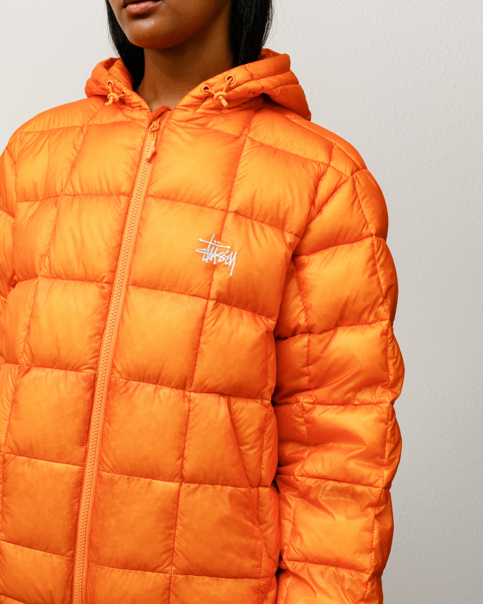 Midweight Hooded Puffer – Orange | Outerwear | Stüssy Canada