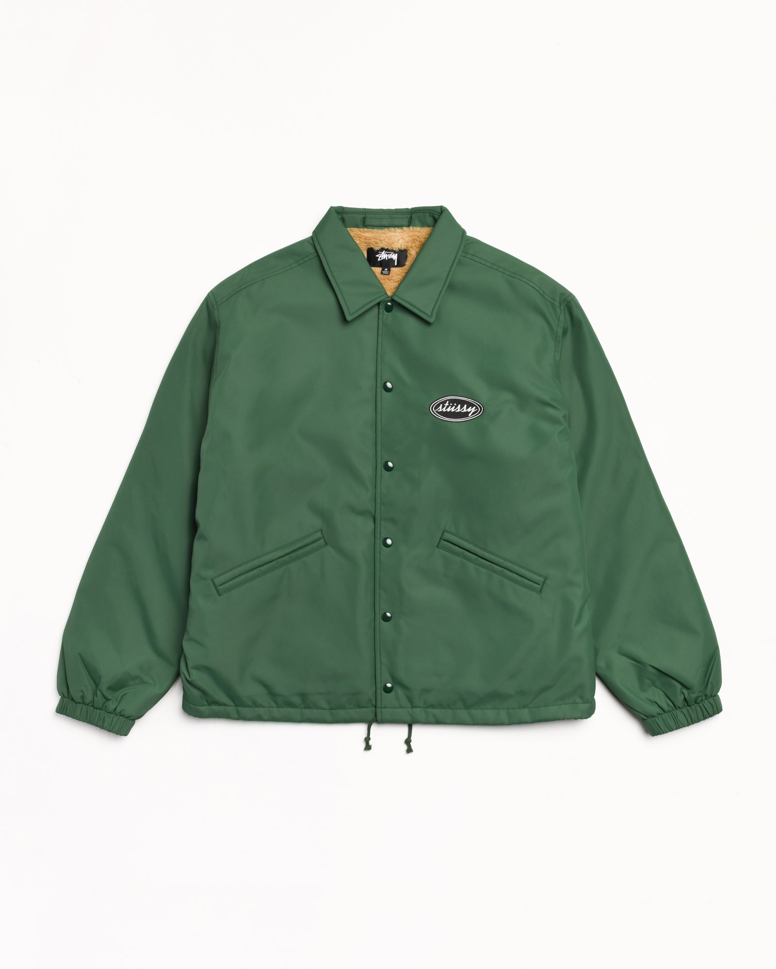 Coaches Jacket – Green | Outerwear | Stüssy Canada