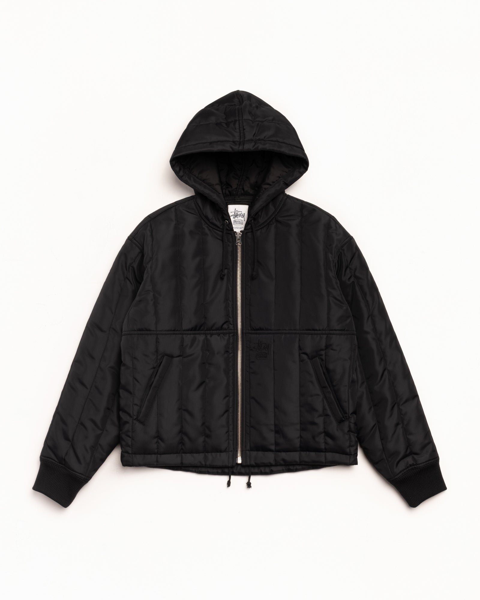 Quilted Nylon Work Jacket – Black | Outerwear | Stüssy Canada