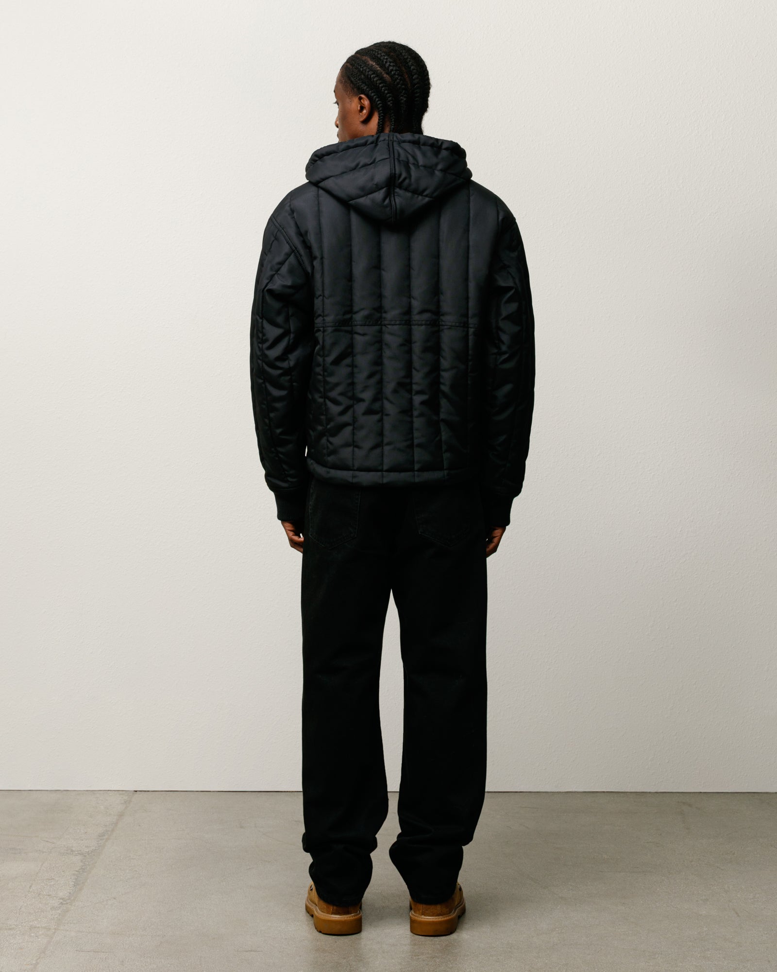 Quilted Nylon Work Jacket – Black | Outerwear | Stüssy Canada