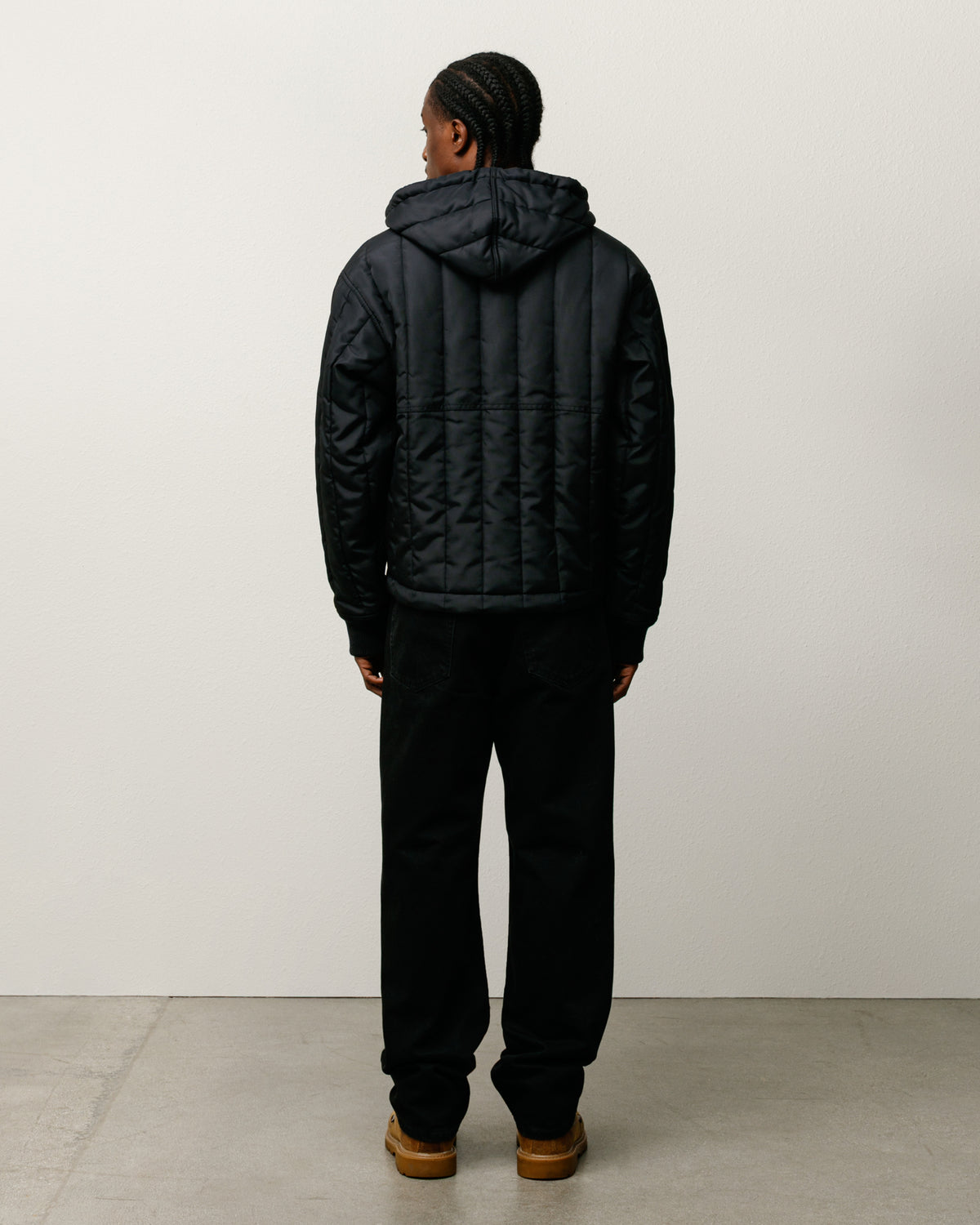 Quilted Nylon Work Jacket – Black | Outerwear | Stüssy Canada
