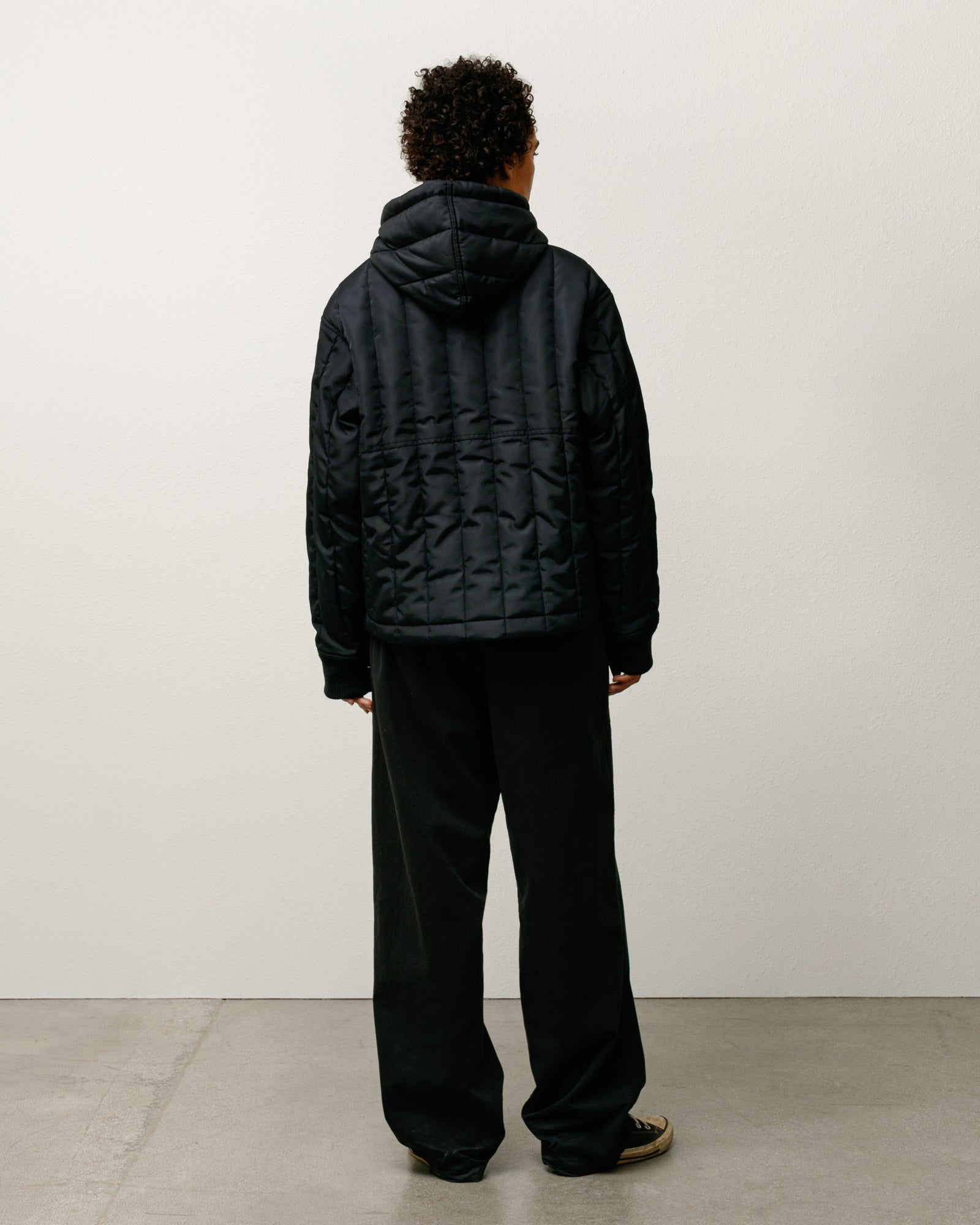 Quilted Nylon Work Jacket – Black | Outerwear | Stüssy Canada
