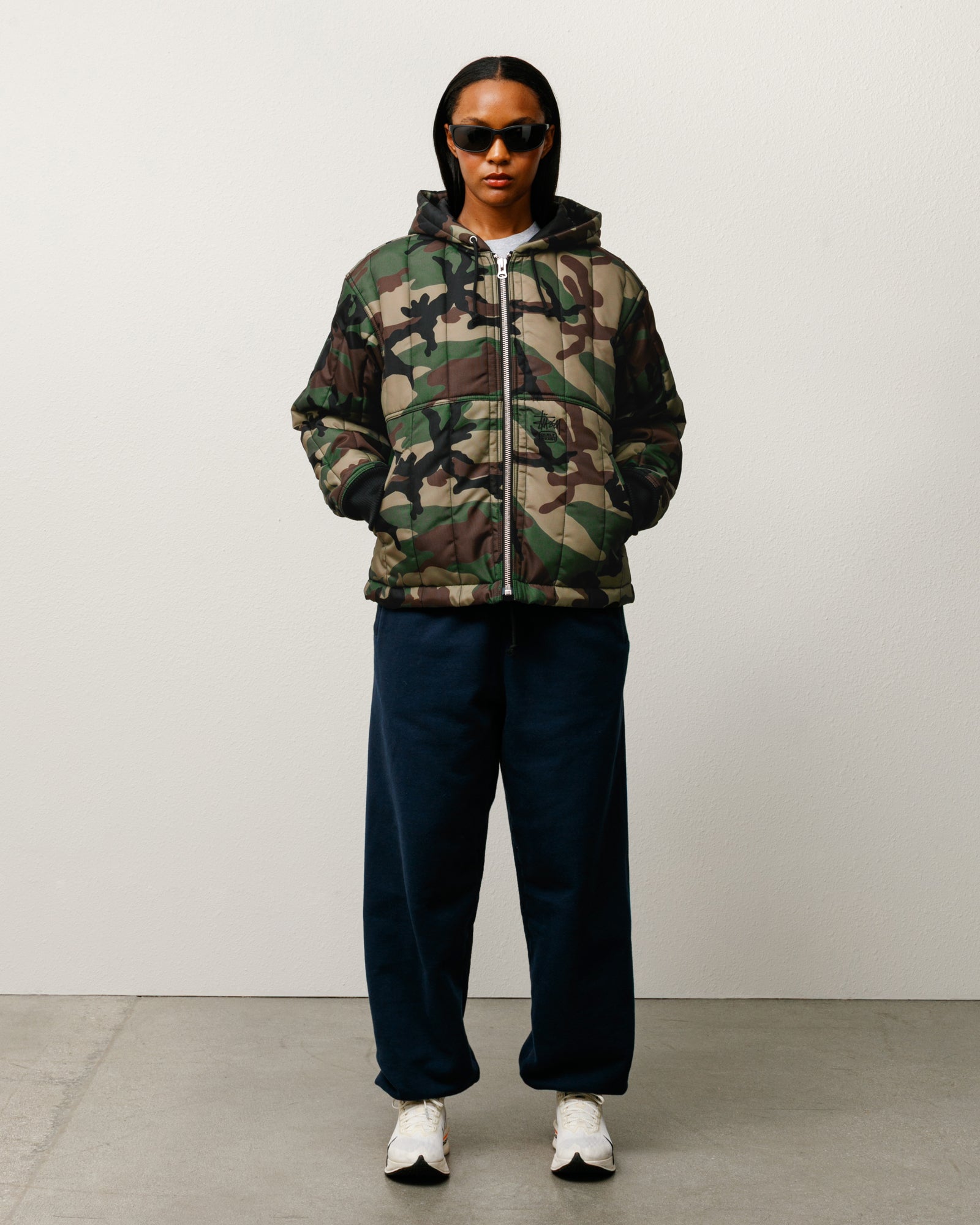 Quilted Nylon Work Jacket – Woodland Camo | Outerwear | Stüssy Canada