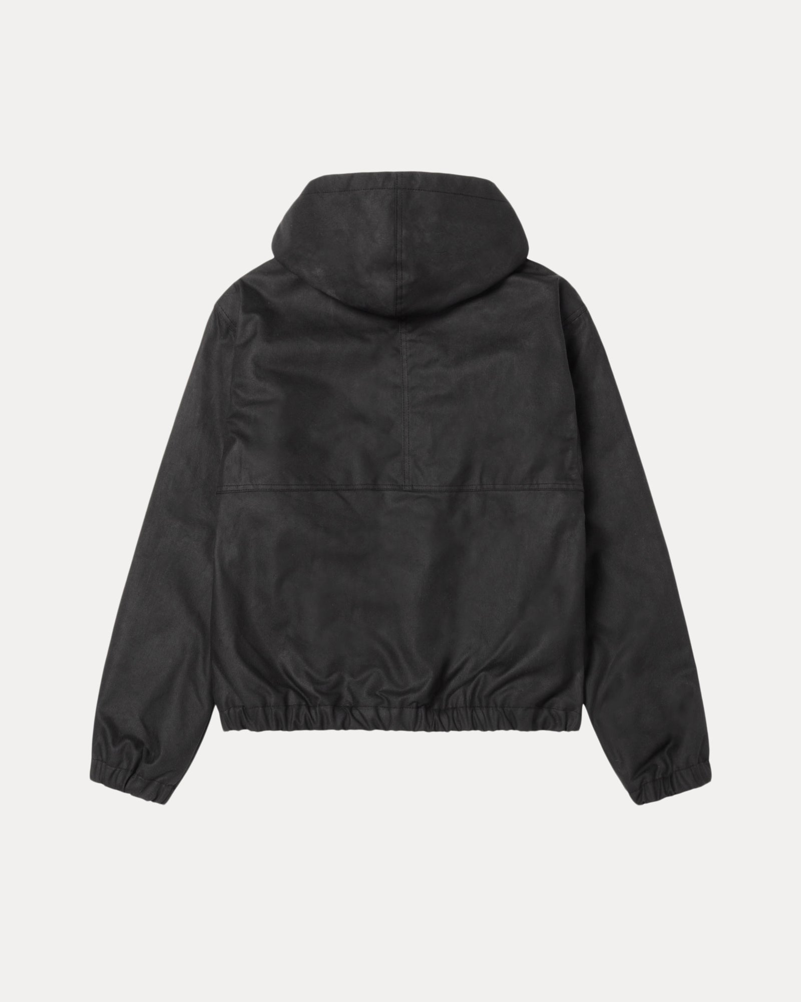 Work Jacket Waxed Cotton Mens Long Sleeve In Black