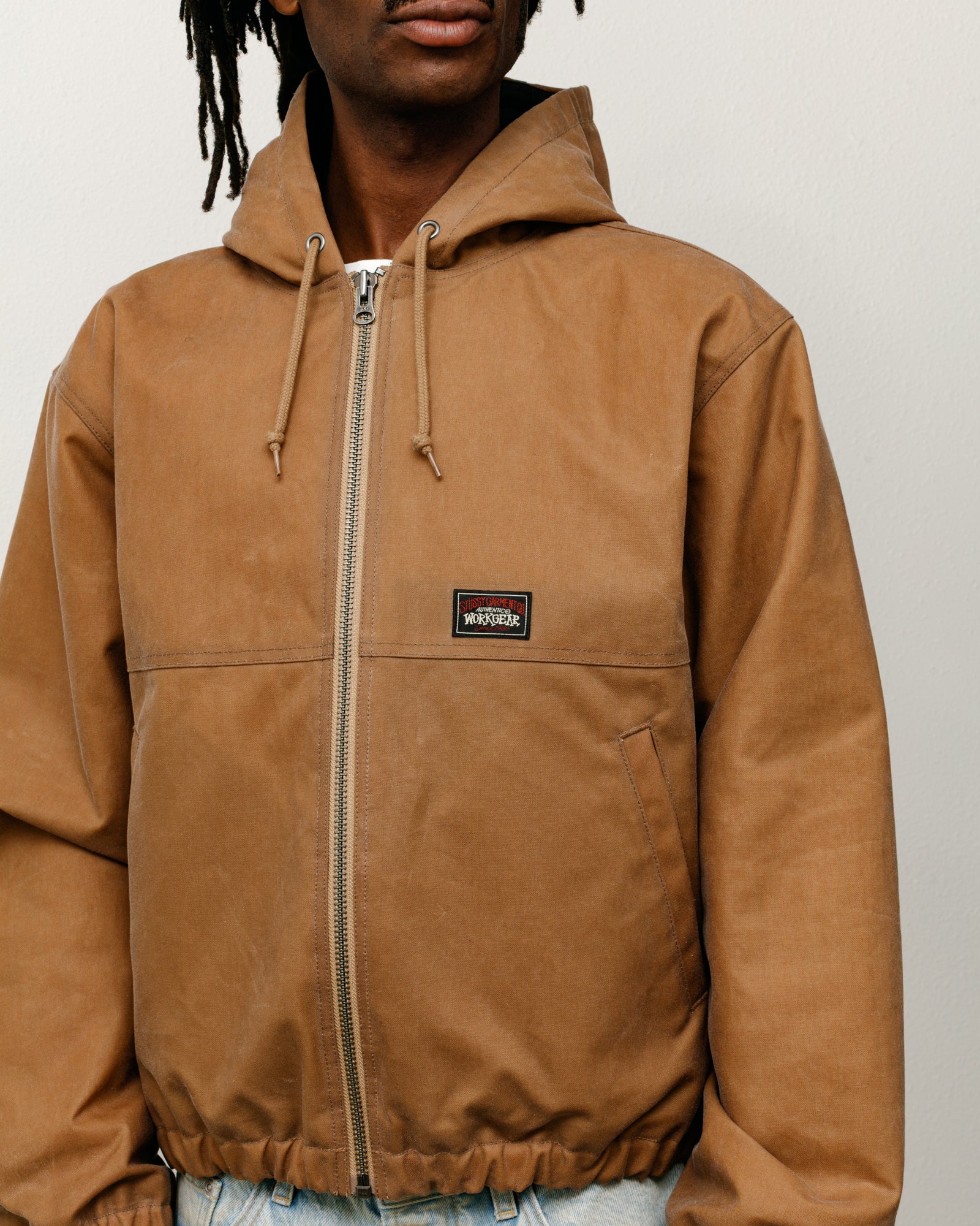 Waxed Cotton Work Jacket – Khaki | Outerwear | Stüssy Canada