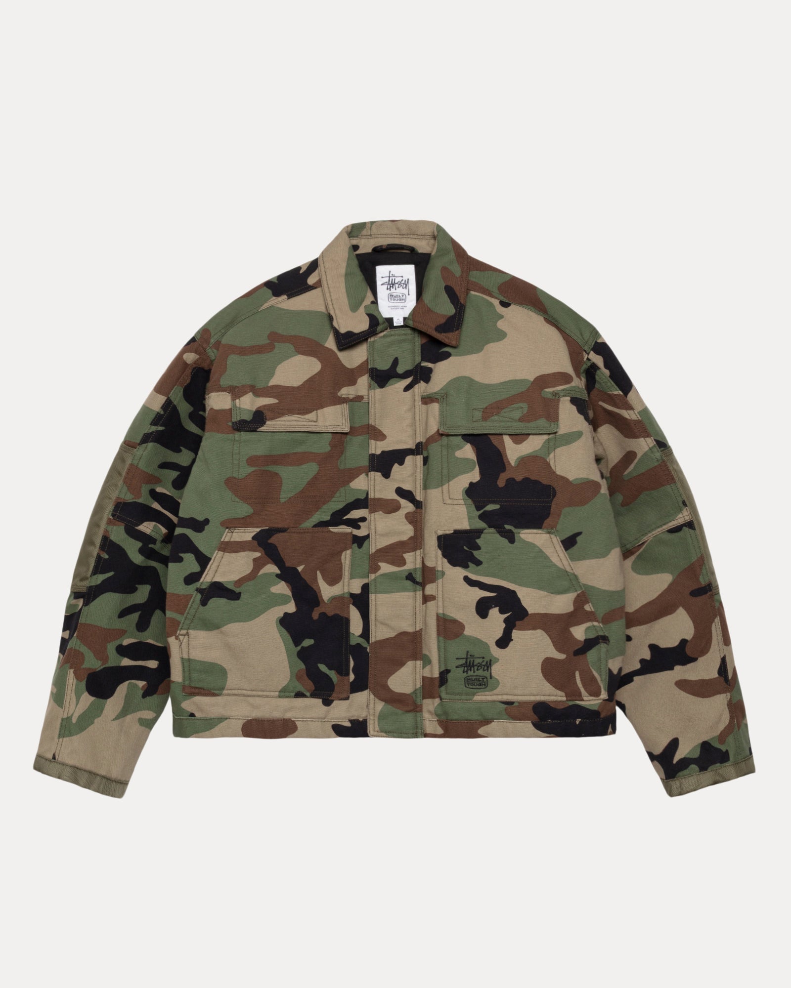 STUSSY WORK JACKET STENPAT CAMO Mサイズ Stussy Work Stenpat Camo Jacket Fortine Men's - FW24 - US