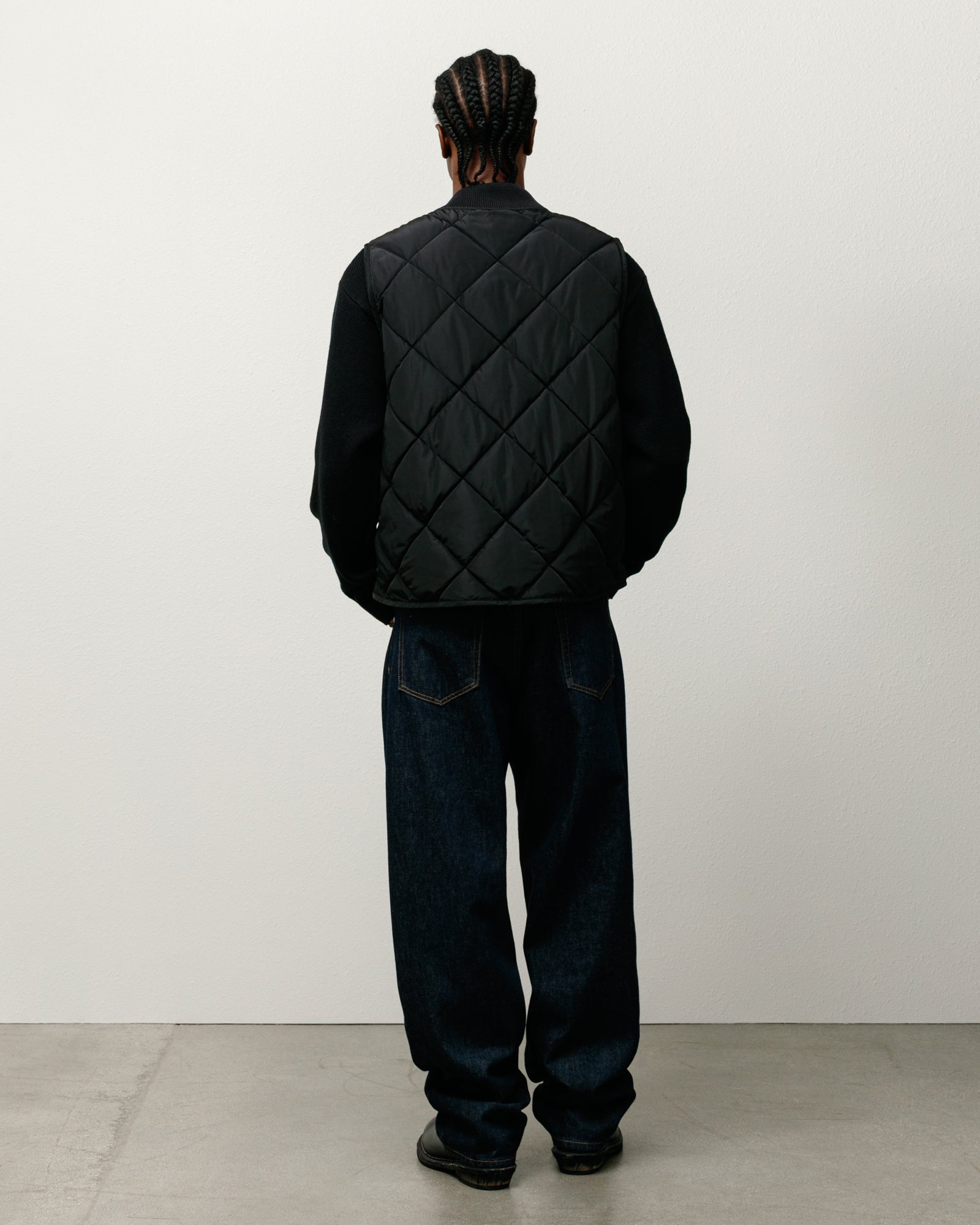 Thermal Lined Quilted Vest – Black | Outerwear | Stüssy Canada