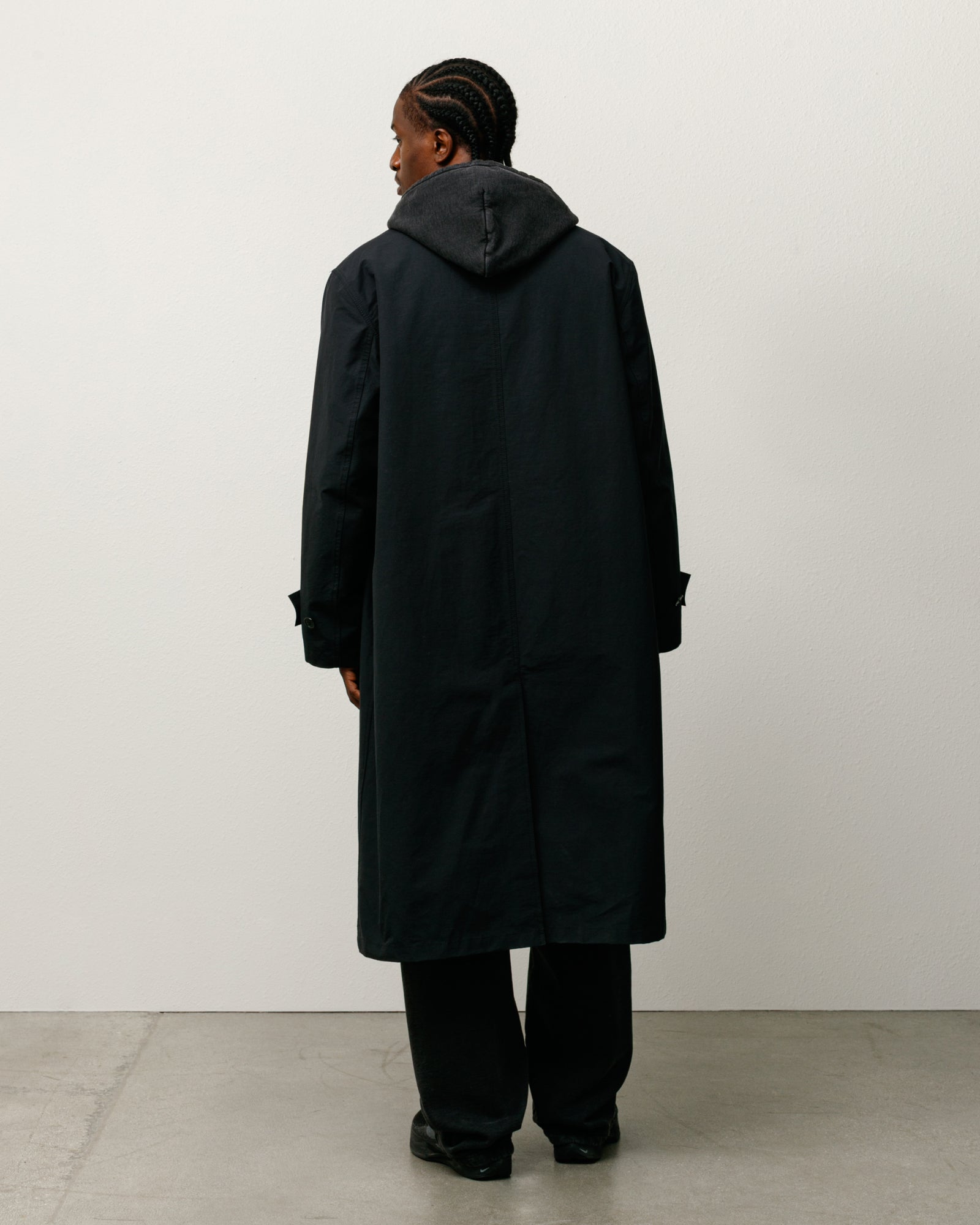 All Season Trench Mens Long Sleeve In Black