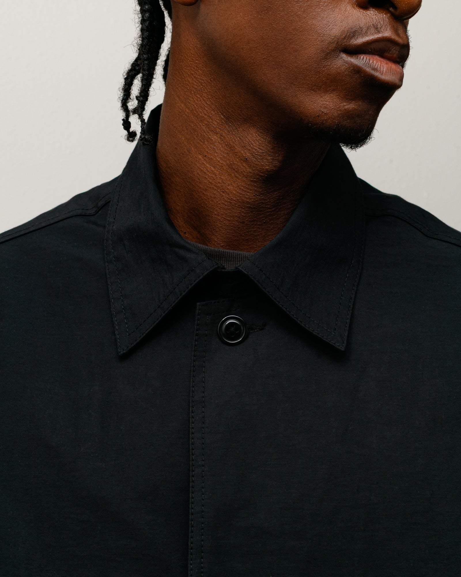 All Season Trench Mens Long Sleeve In Black